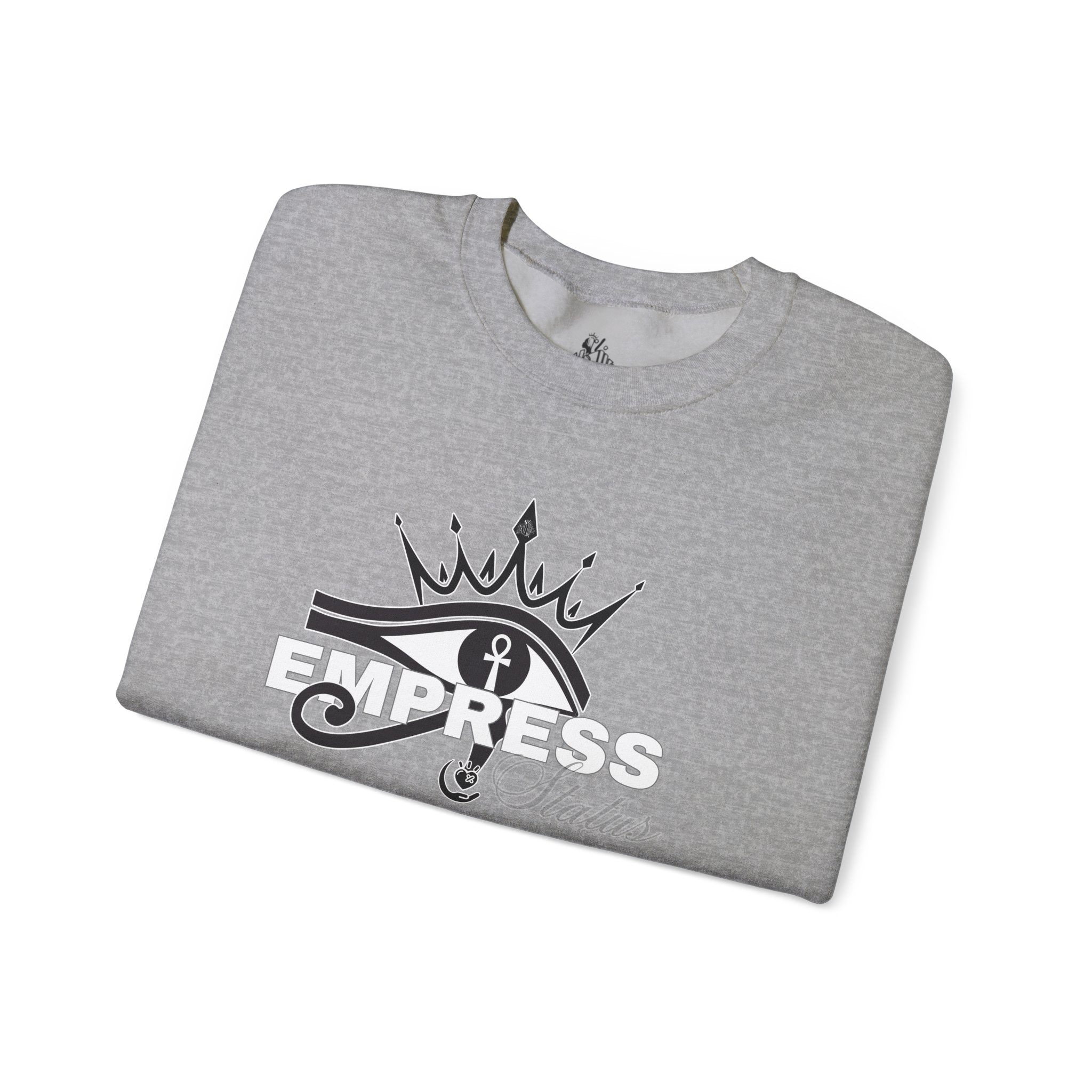 Eye of Horus Crown Empress Sweatshirt — Egyptian Protective Symbol Tee