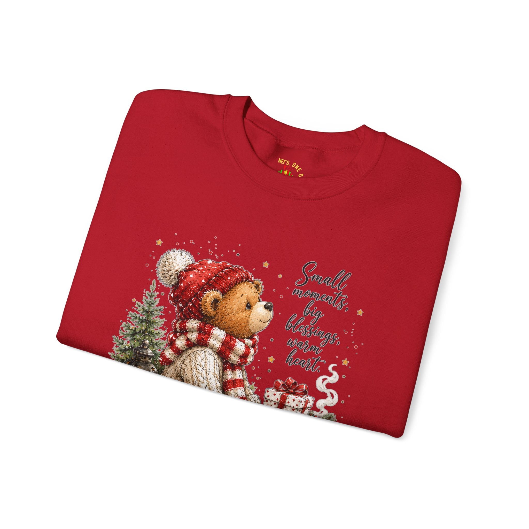 Christmas Bear Crewneck Sweatshirt – Cozy Holiday Teddy Bear Design