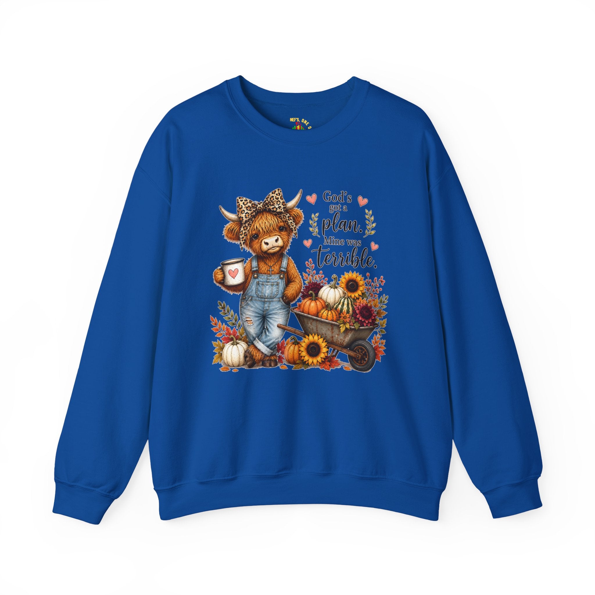 God’s Plan, Mine Was Terrible Bear Fall Crewneck Sweatshirt