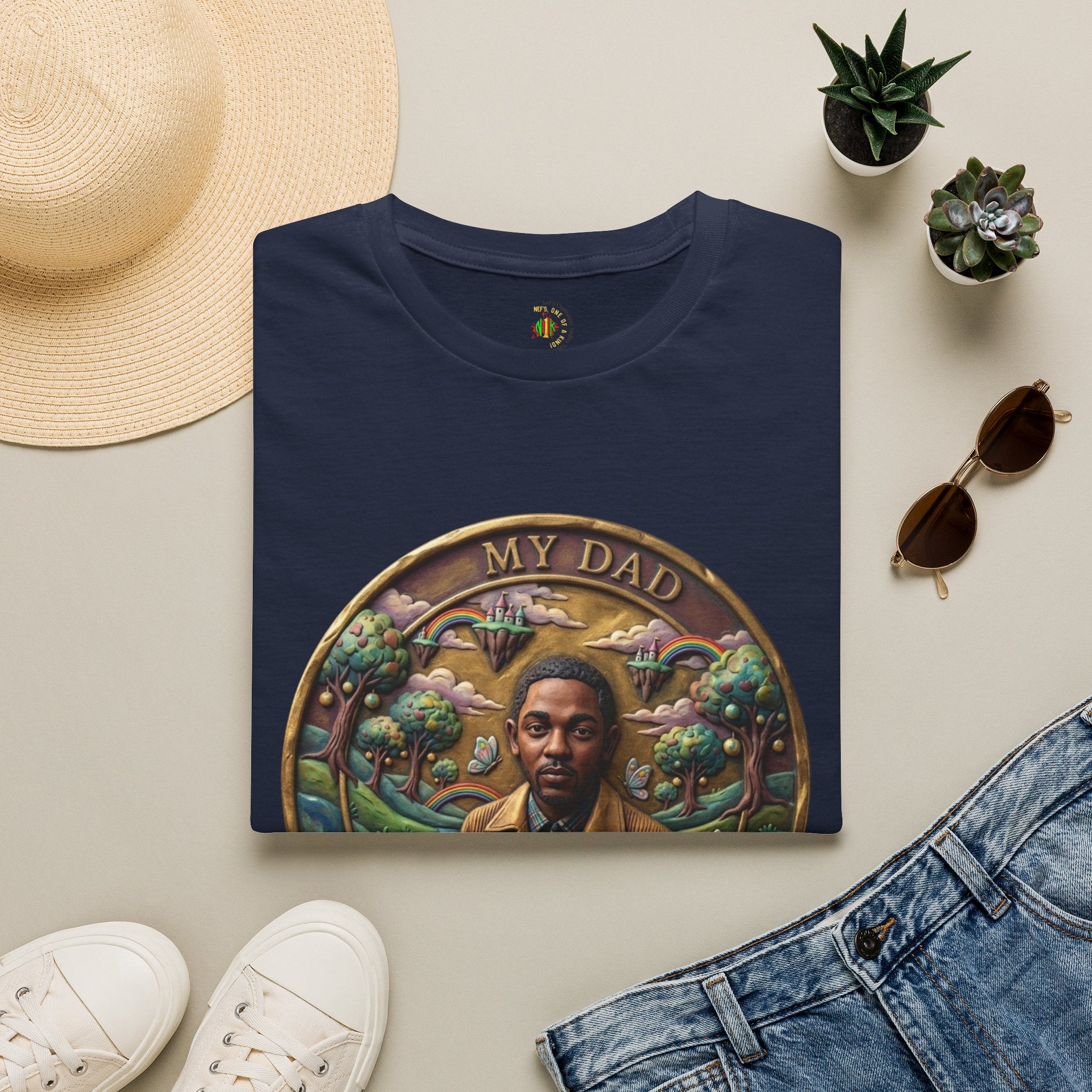 Todd Another Customized My Dad Portrait Coin Tee Graphic T-Shirt