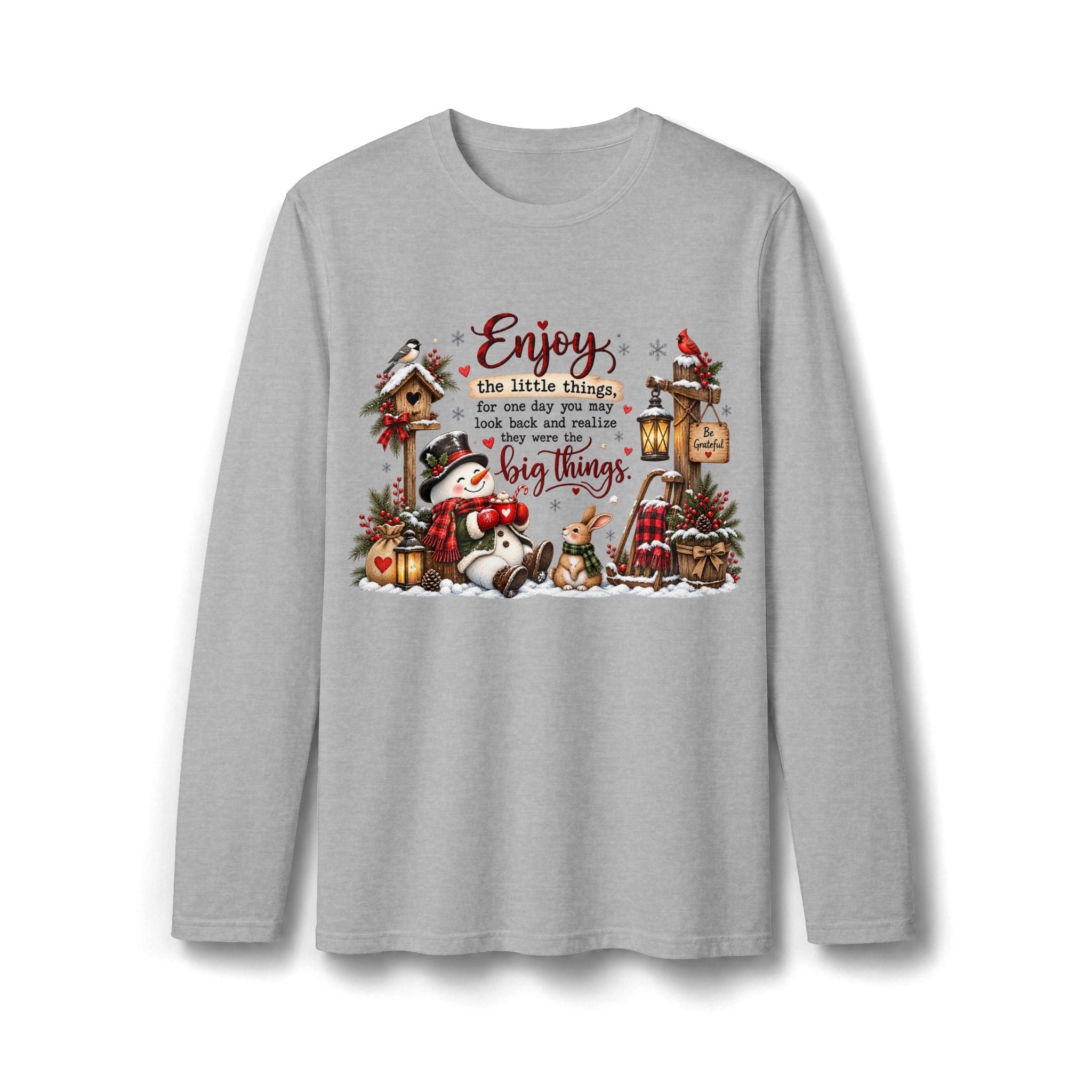 Enjoy the Little Things Christmas Long Sleeve T-Shirt