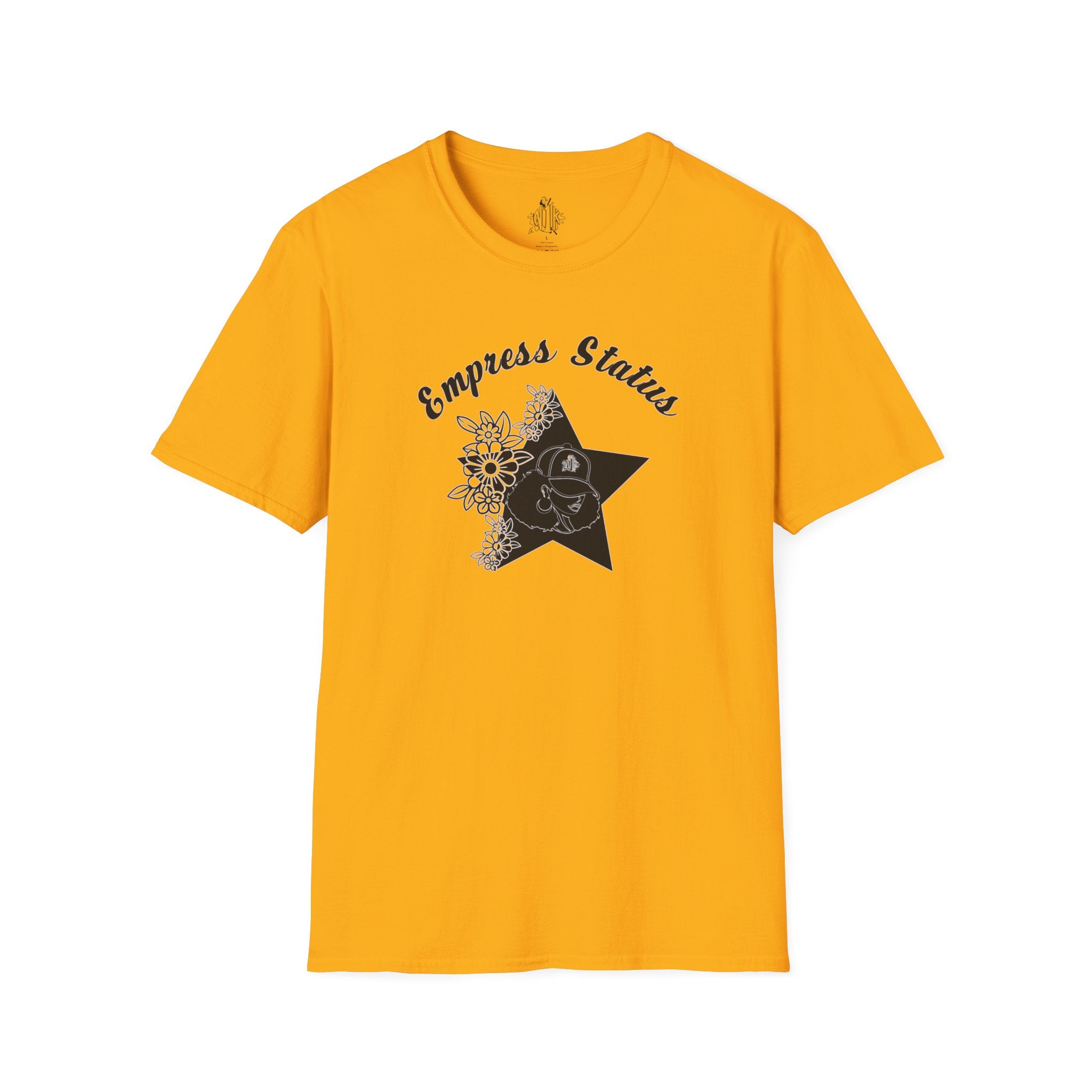 Empress Black Girl Floral Status T-shirt