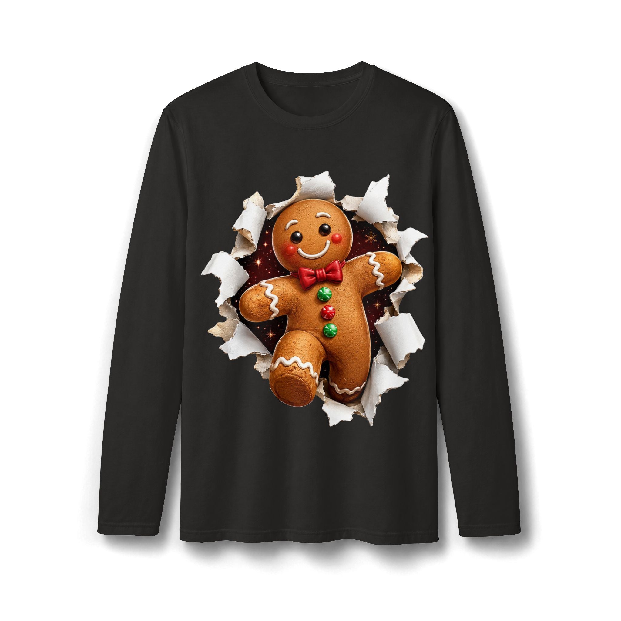 Gingerbread Man Christmas Long Sleeve T-Shirt