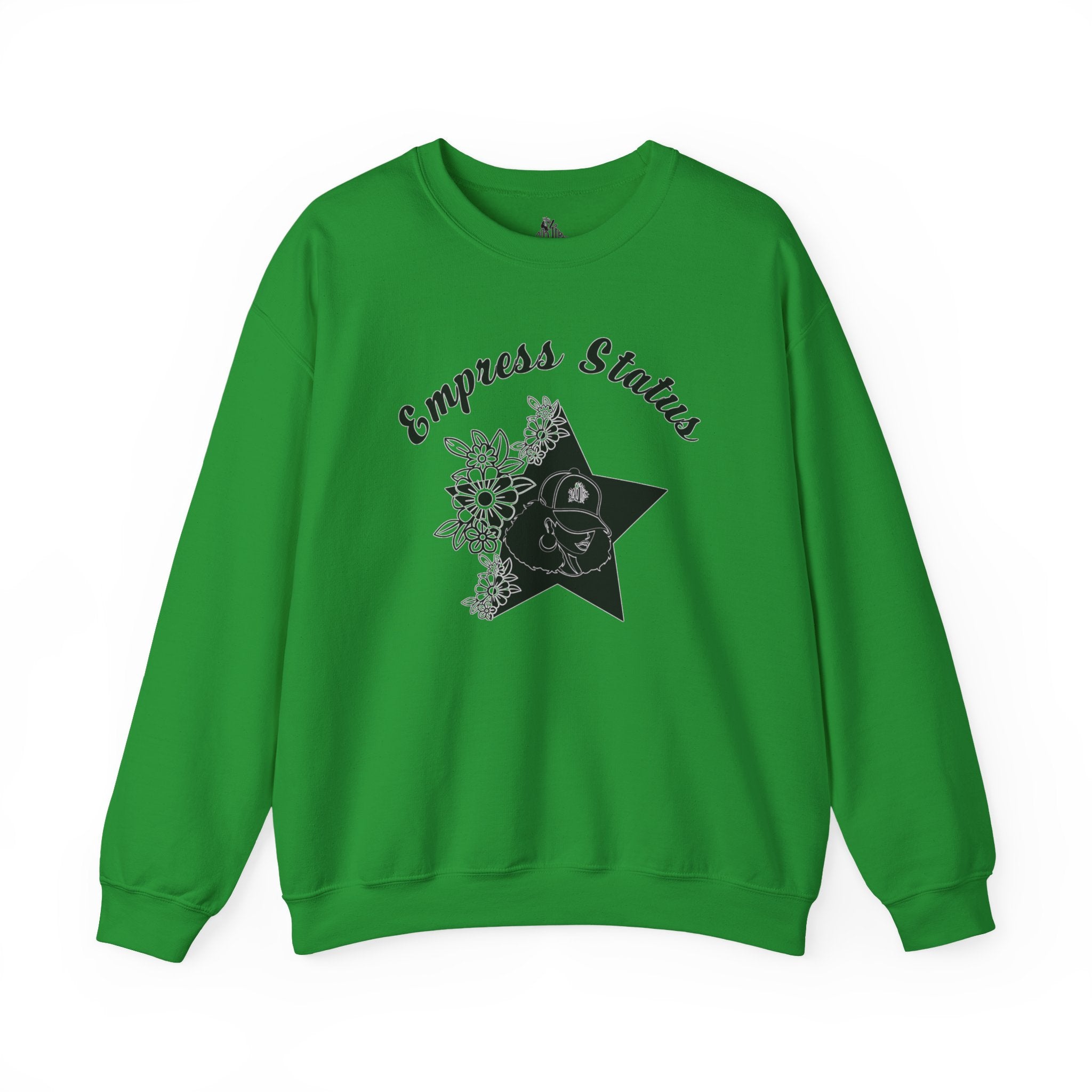 Empress Black Girl Floral Status Unisex Sweatshirt