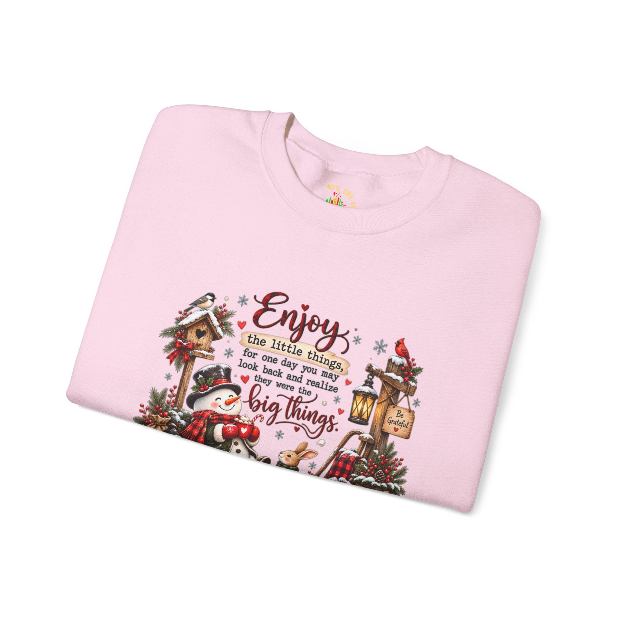 Enjoy the Little Things Christmas Crewneck Sweatshirt
