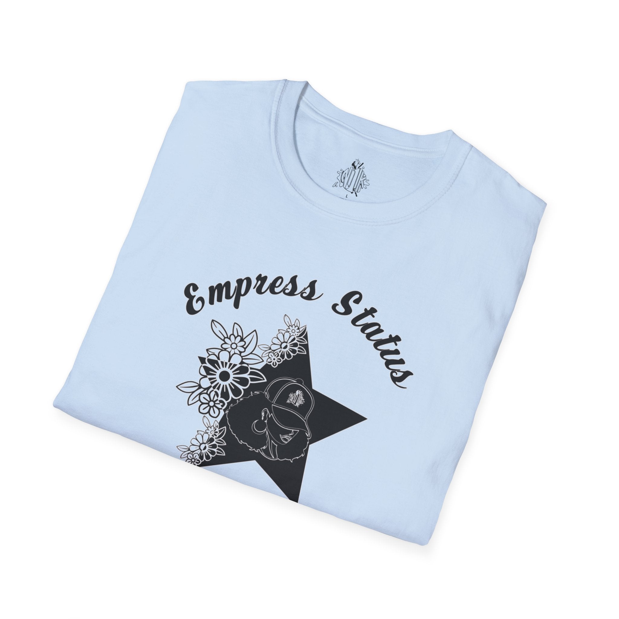 Empress Black Girl Floral Status T-shirt