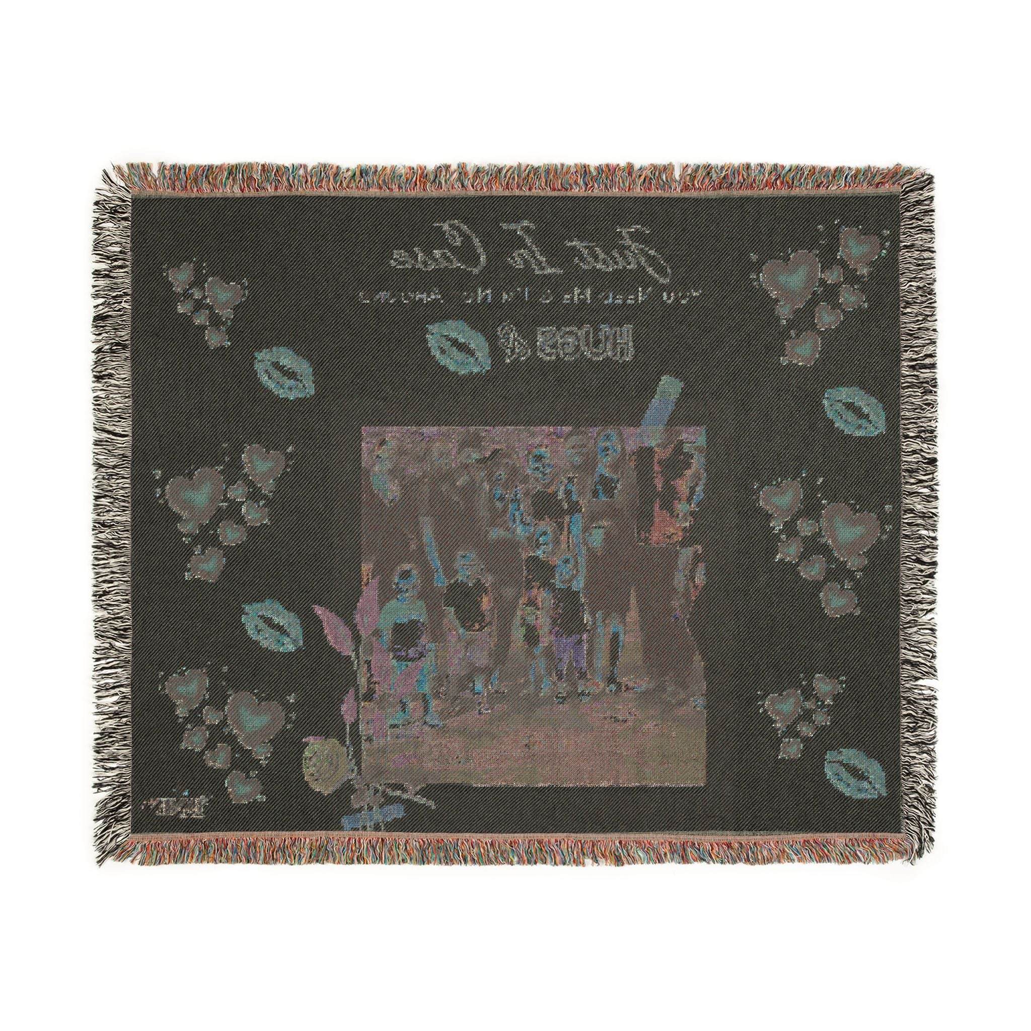 Custom Photo Woven Blanket — "Just in Case I'm Not Around" Keepsake ThHome DecorCustom Photo Woven Blanket