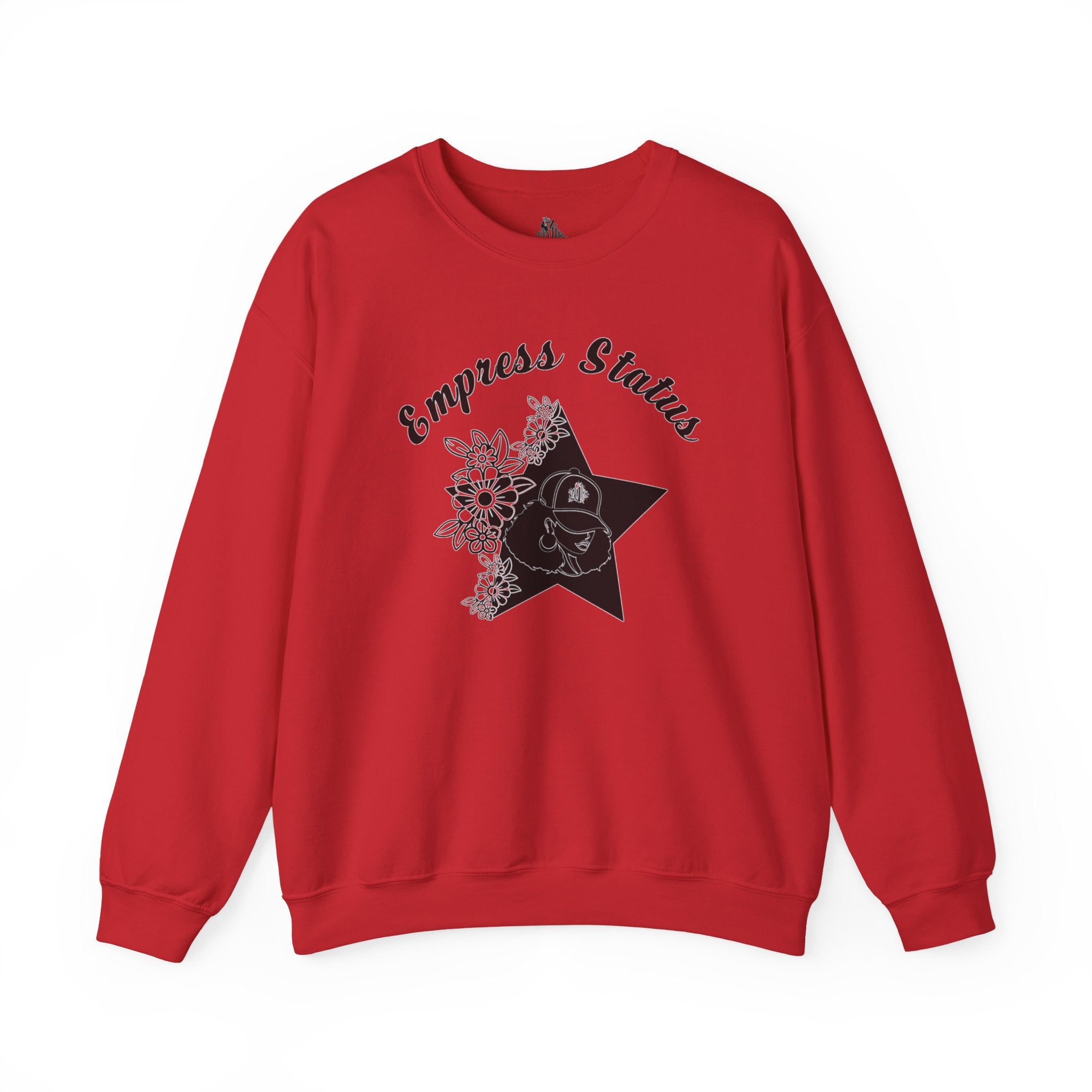 Empress Black Girl Floral Status Unisex Sweatshirt