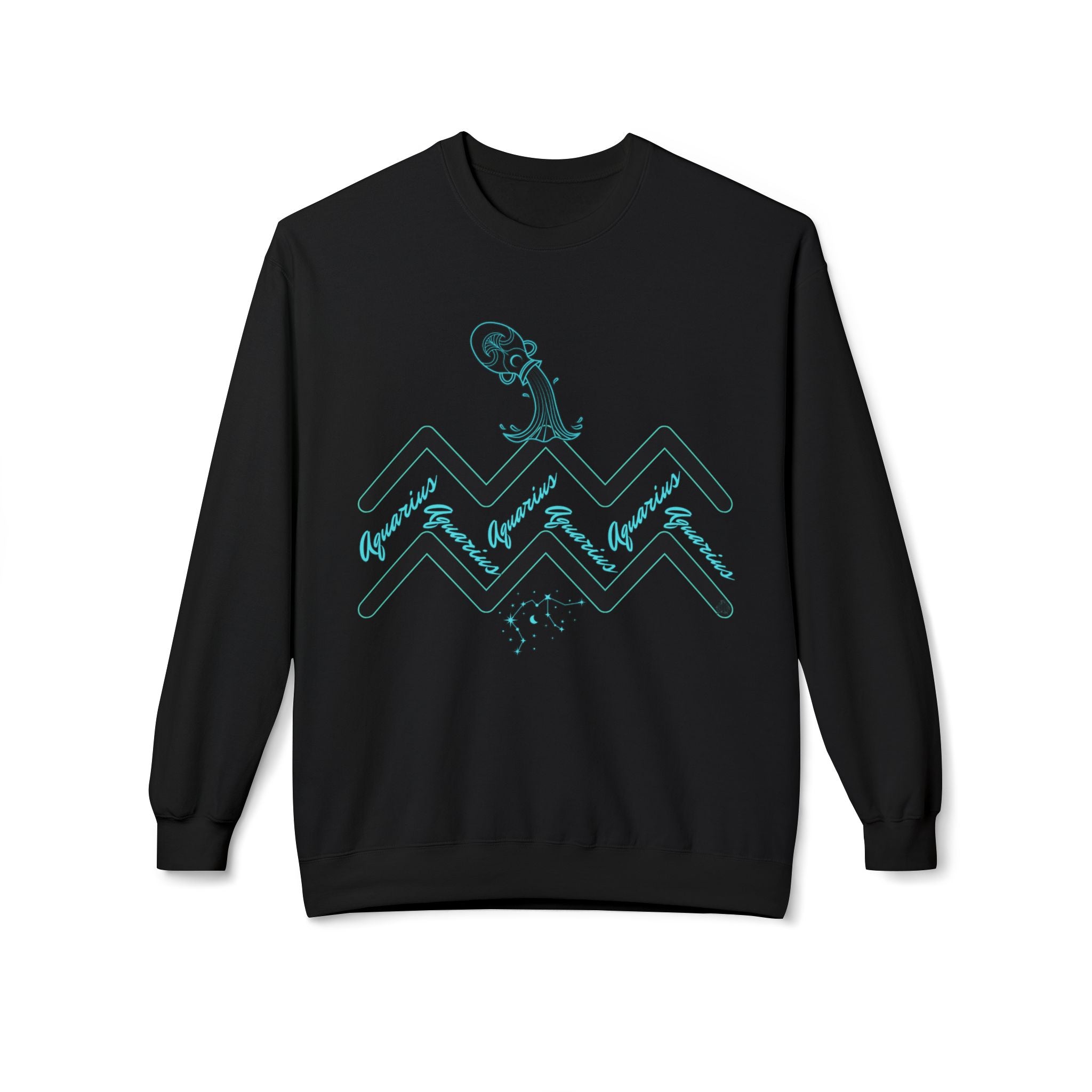 Aquarius Zodiac Sweatshirt — Water Wave Astrology Crewneck