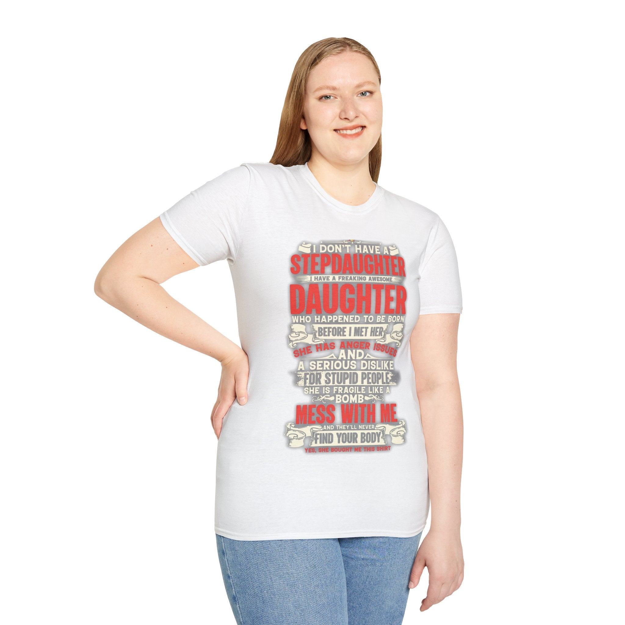 The love of a stepdaughter from a Stepfather Short Sleeve Tee