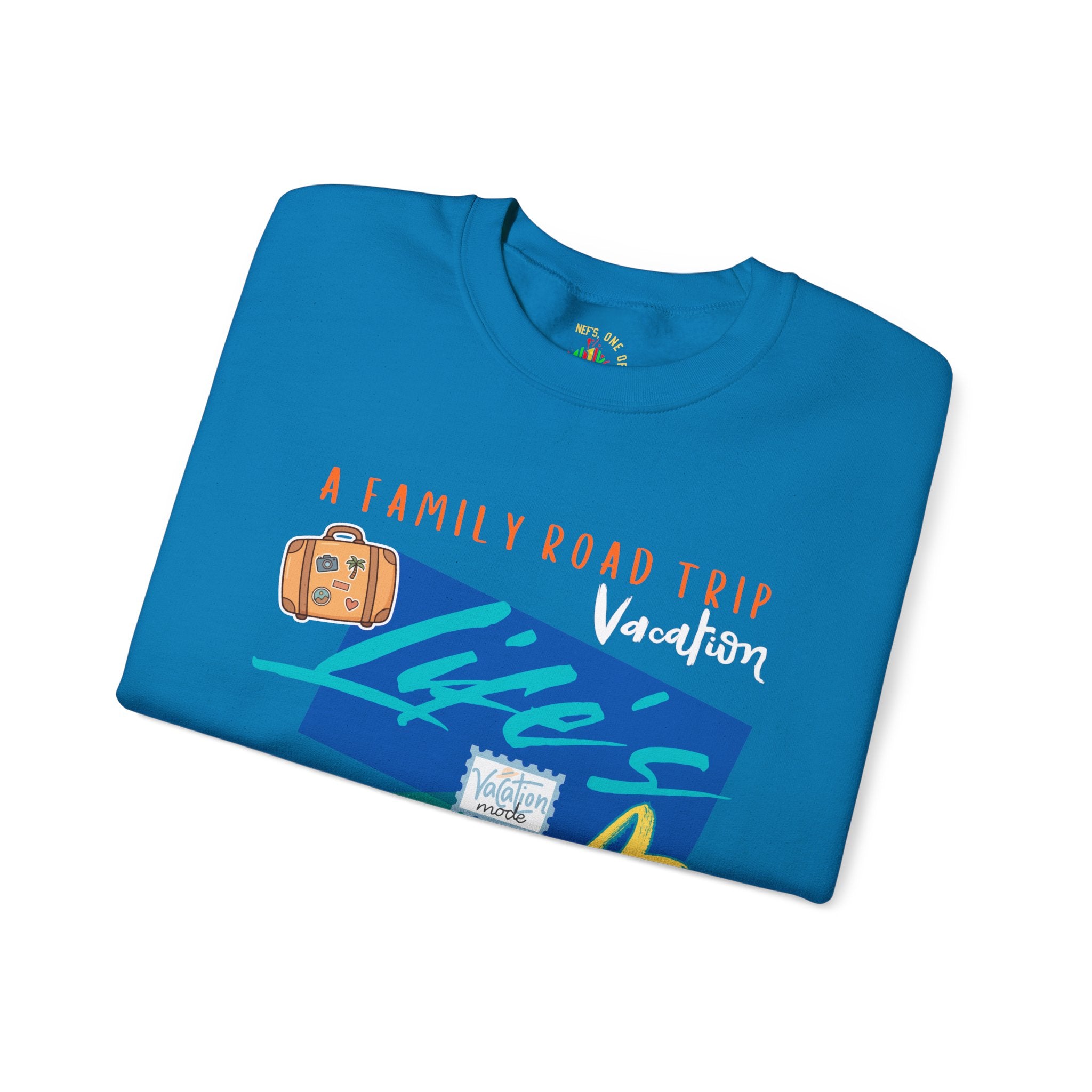 Road Trip T-Shirt — "Life's a Trip" Retro (Enter Family Name) on Back Travel Graphic