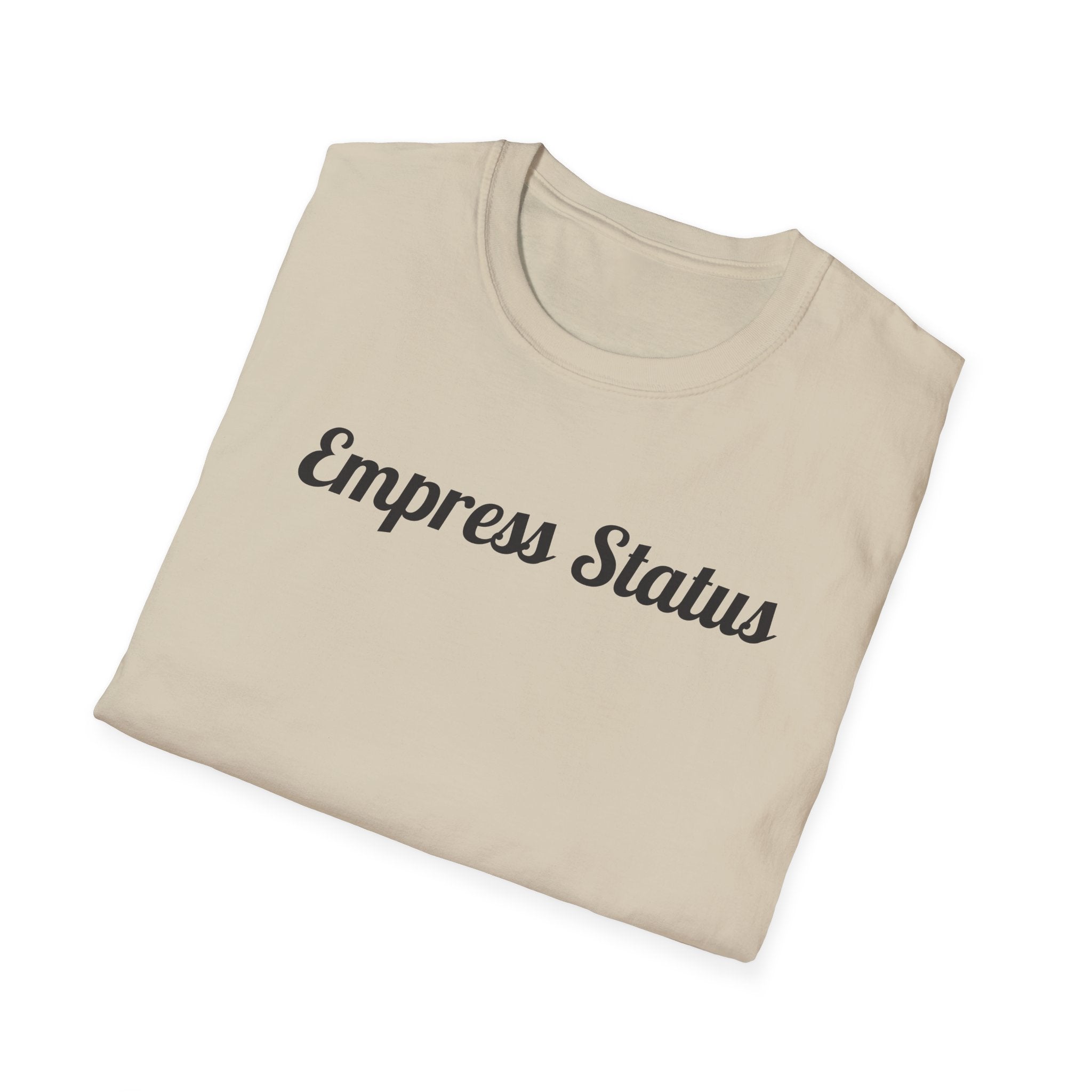 Black Glitter Empress Status Unisex Softstyle T-Shirt