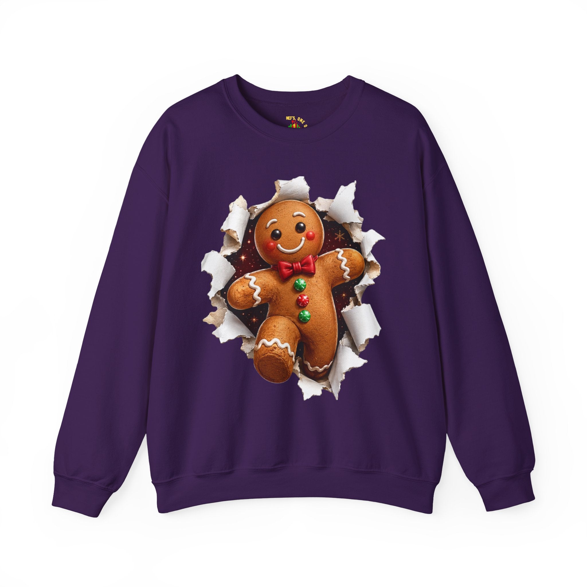Gingerbread Man Christmas Crewneck Sweatshirt