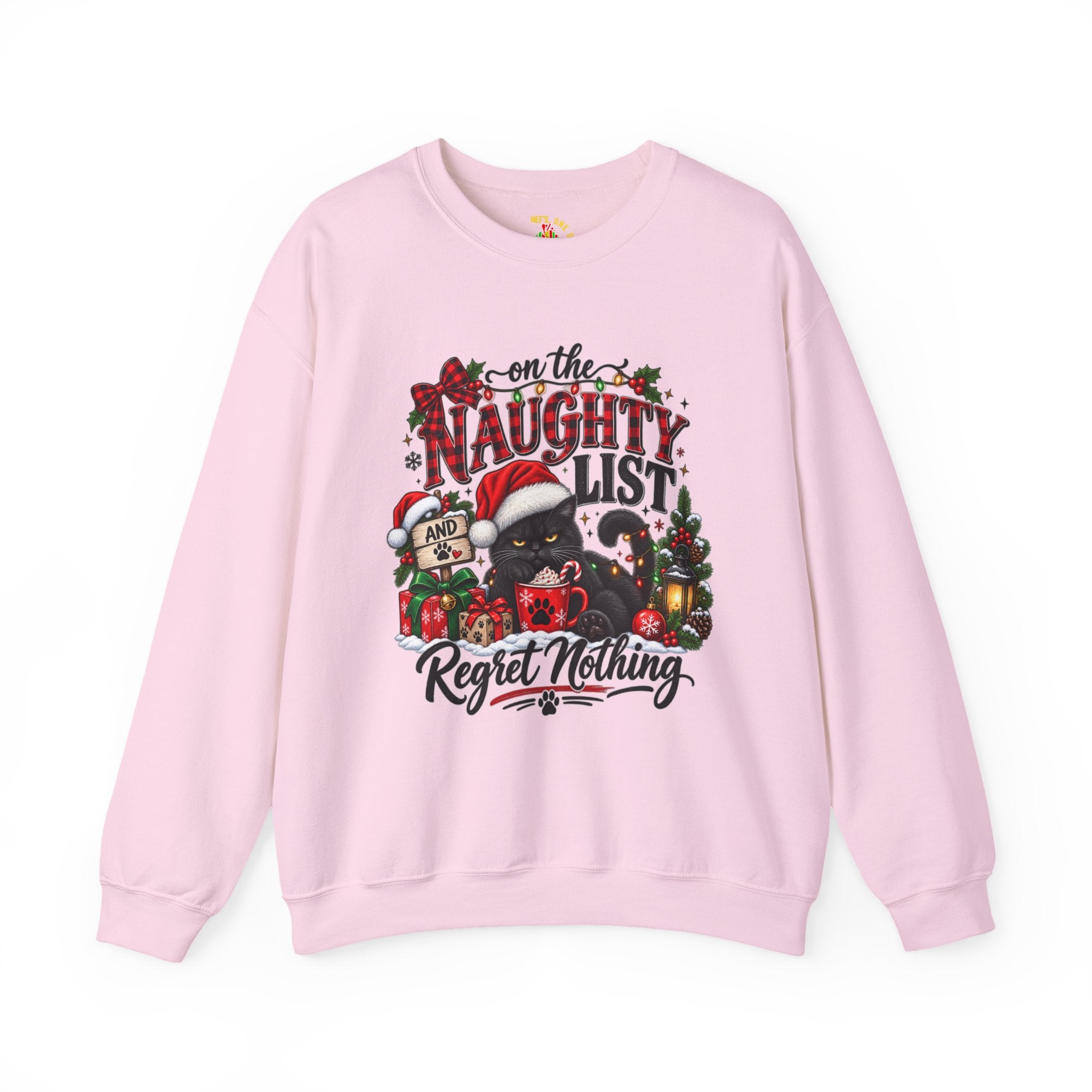 On the Naughty List Christmas Crewneck Sweatshirt