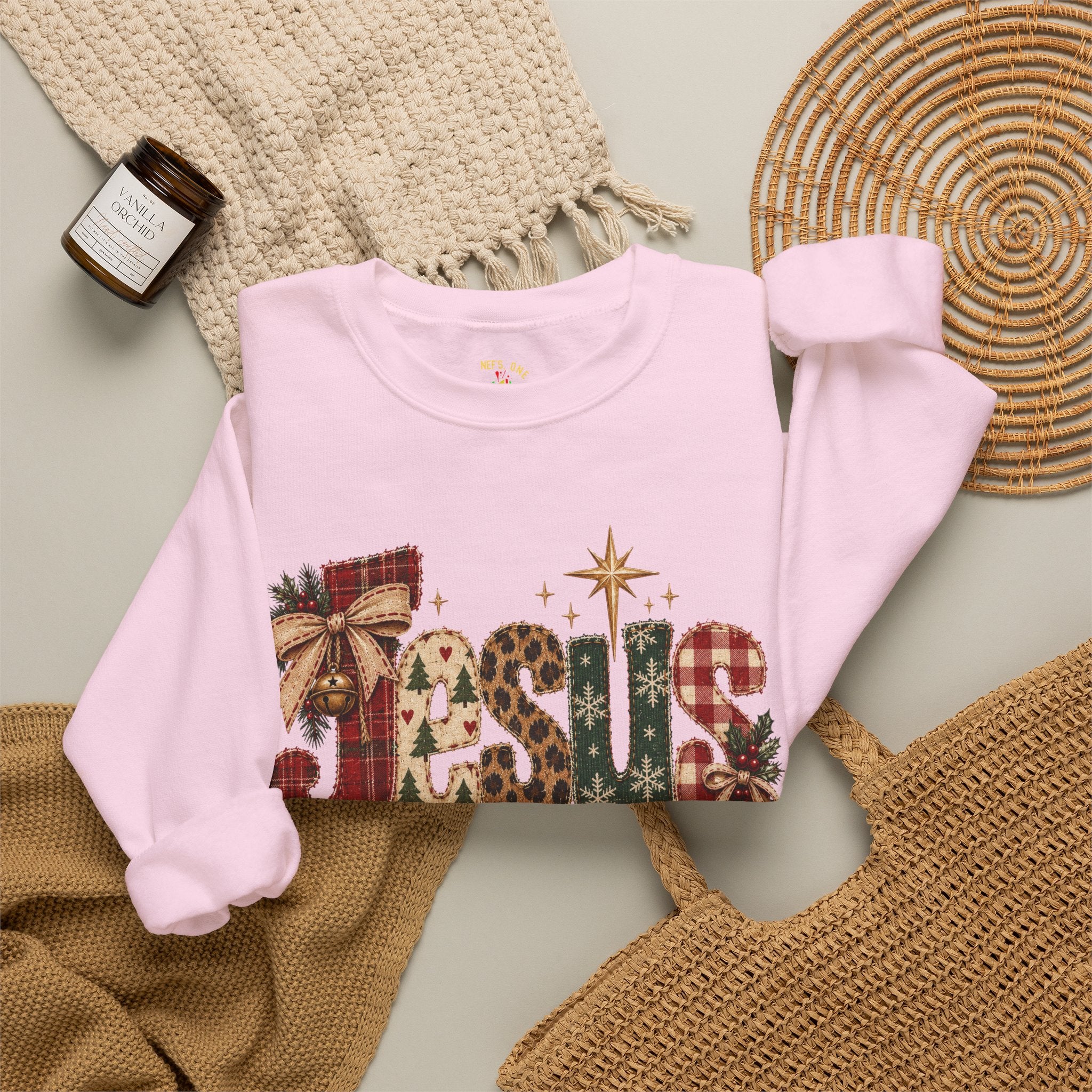 Festive Christmas Reindeer Crewneck Sweatshirt