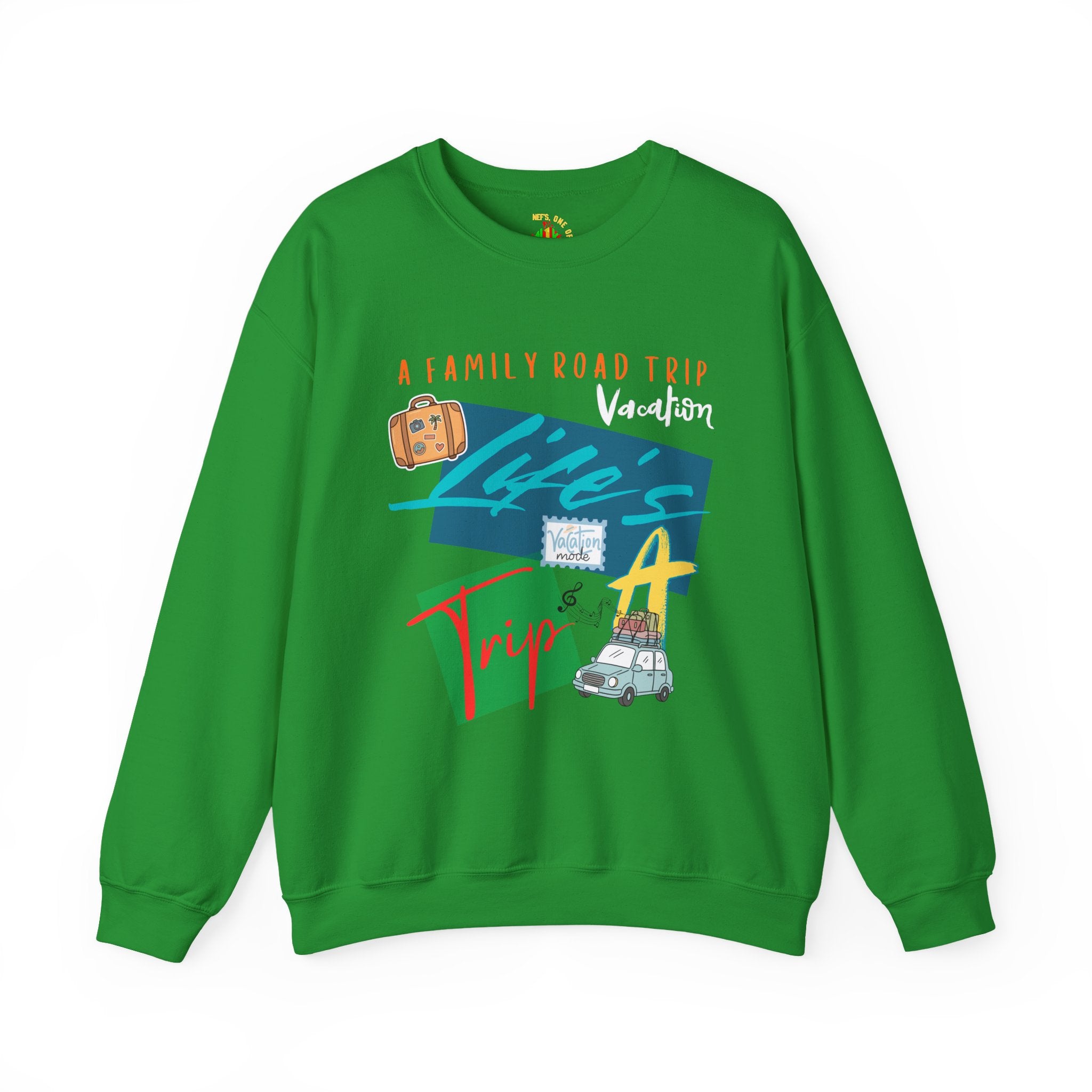 Road Trip T-Shirt — "Life's a Trip" Retro (Enter Family Name) on Back Travel Graphic