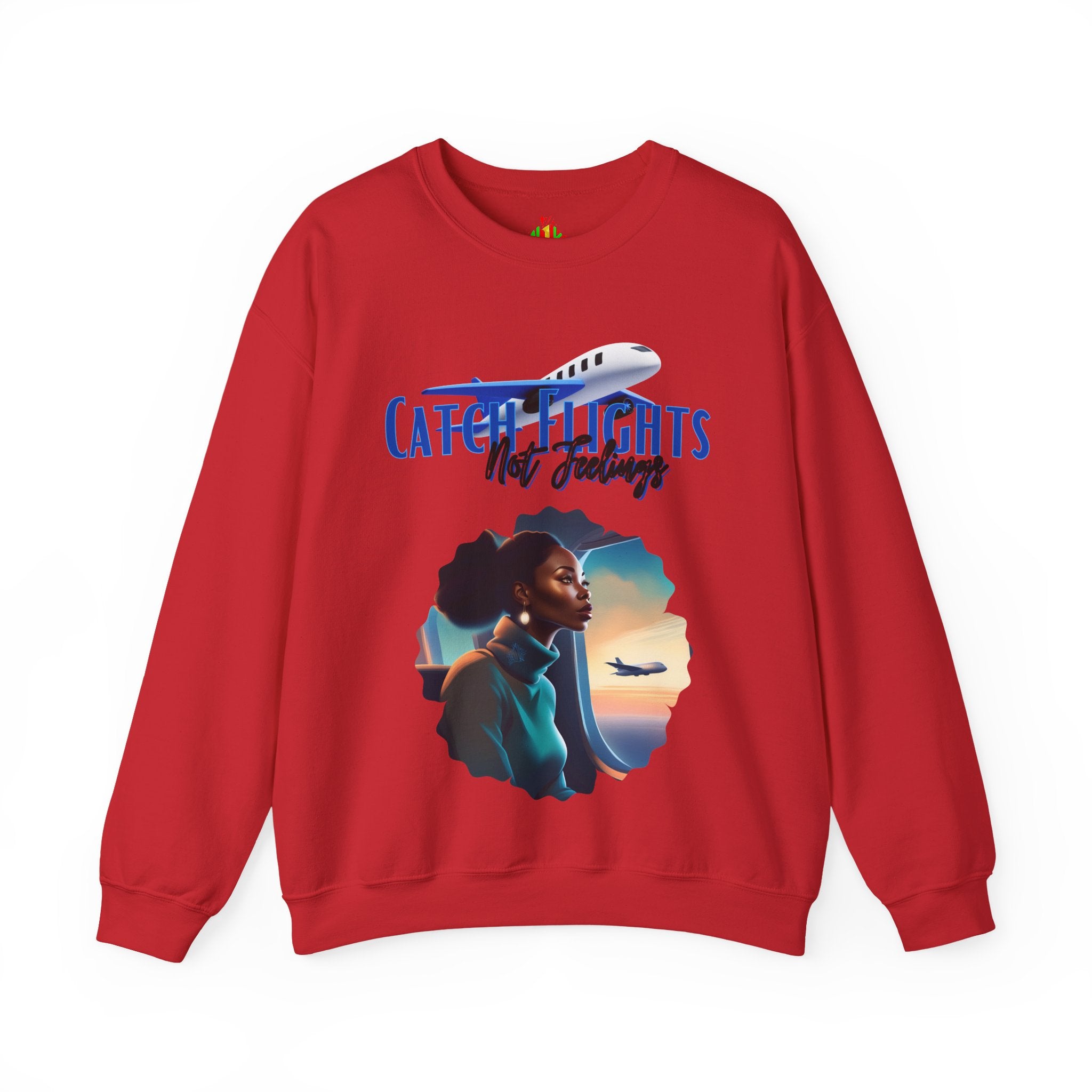 Catch Flights Not Feelings Unisex Heavy Blend™ Crewneck Sweatshirt