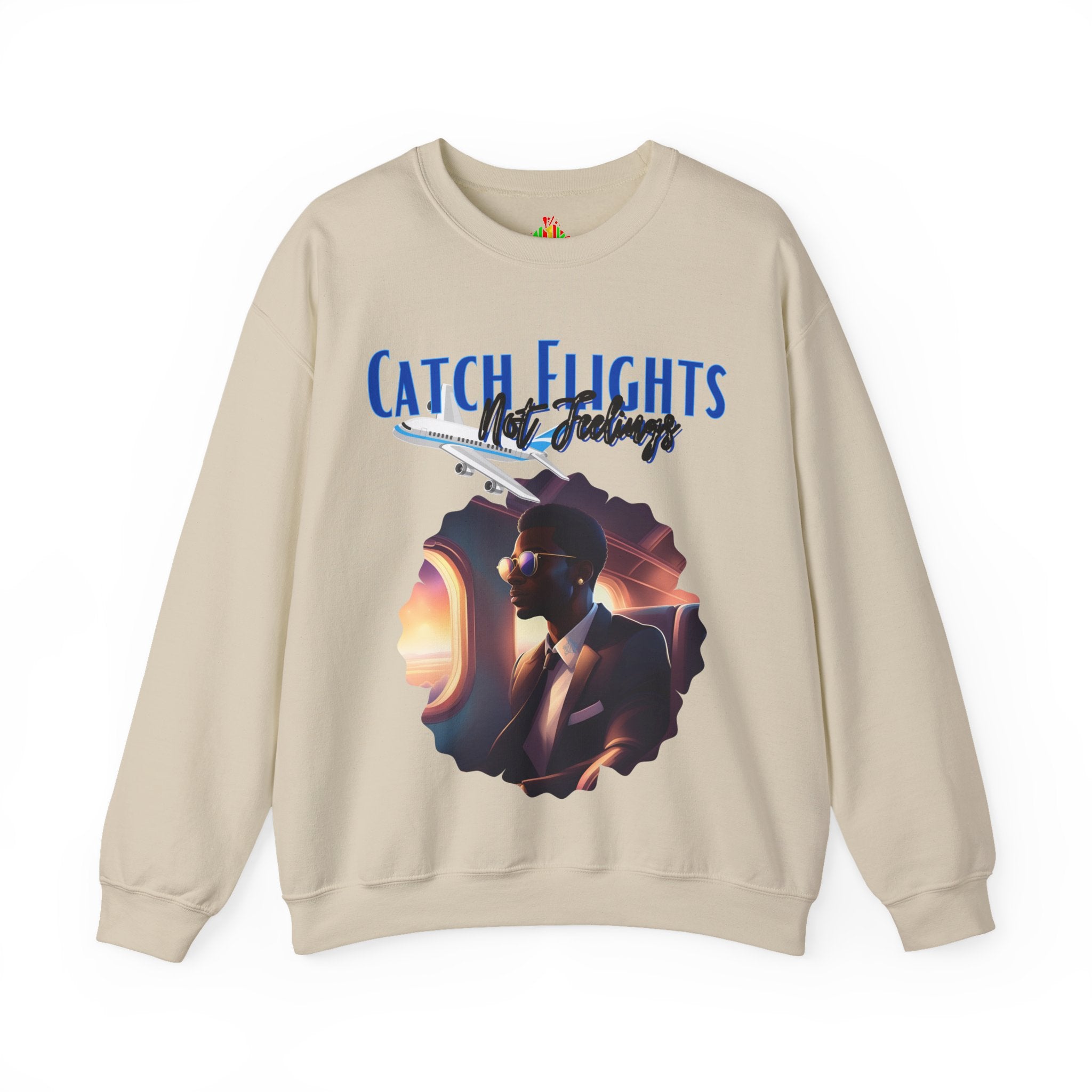 Catch flights not feelings Unisex Heavy Blend™ Crewneck Sweatshirt