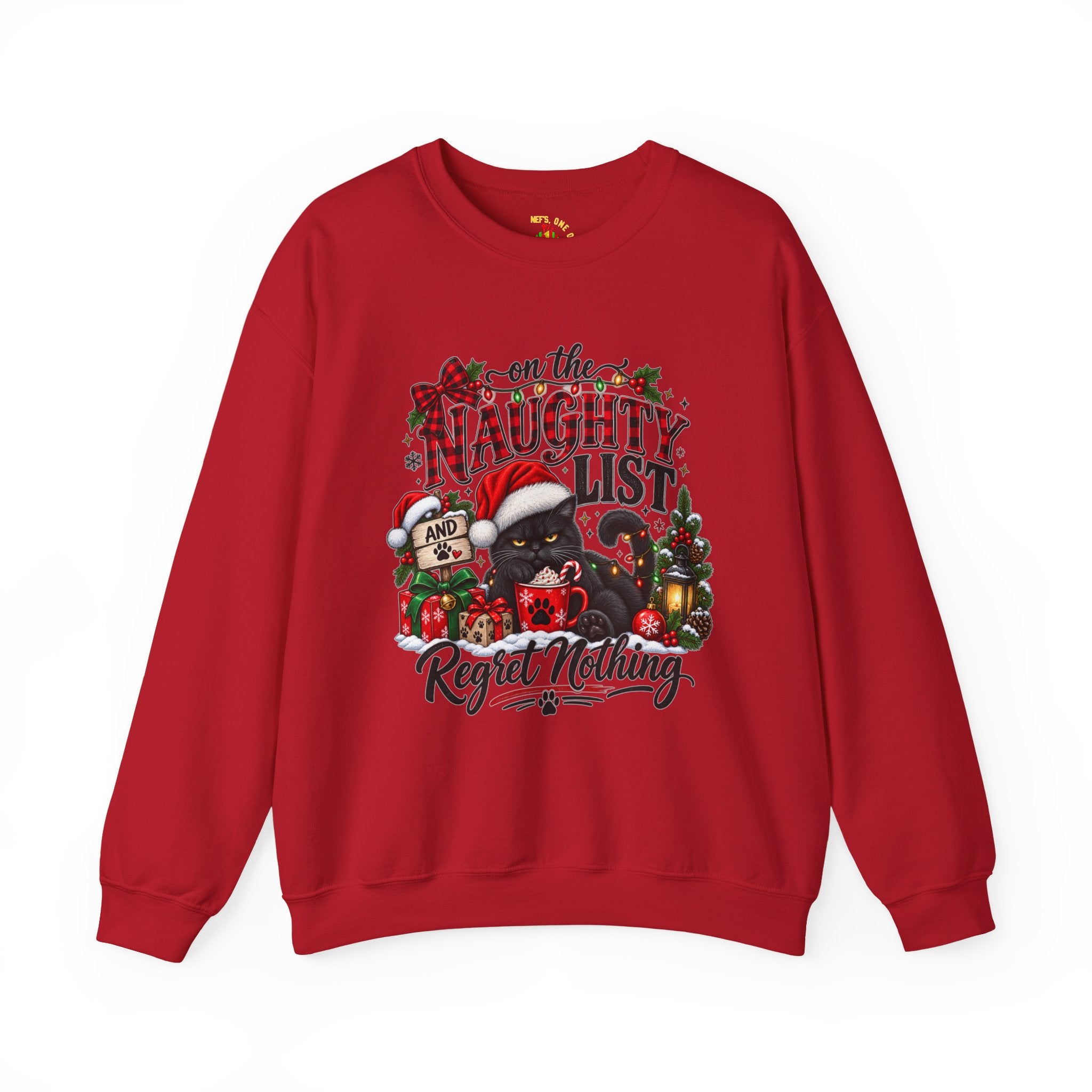 On the Naughty List Christmas Crewneck Sweatshirt