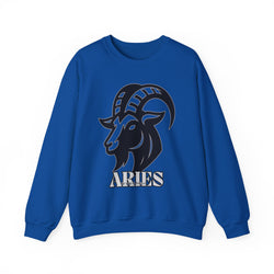 Aries Zodiac Unisex Casual Crewneck Sweatshirt