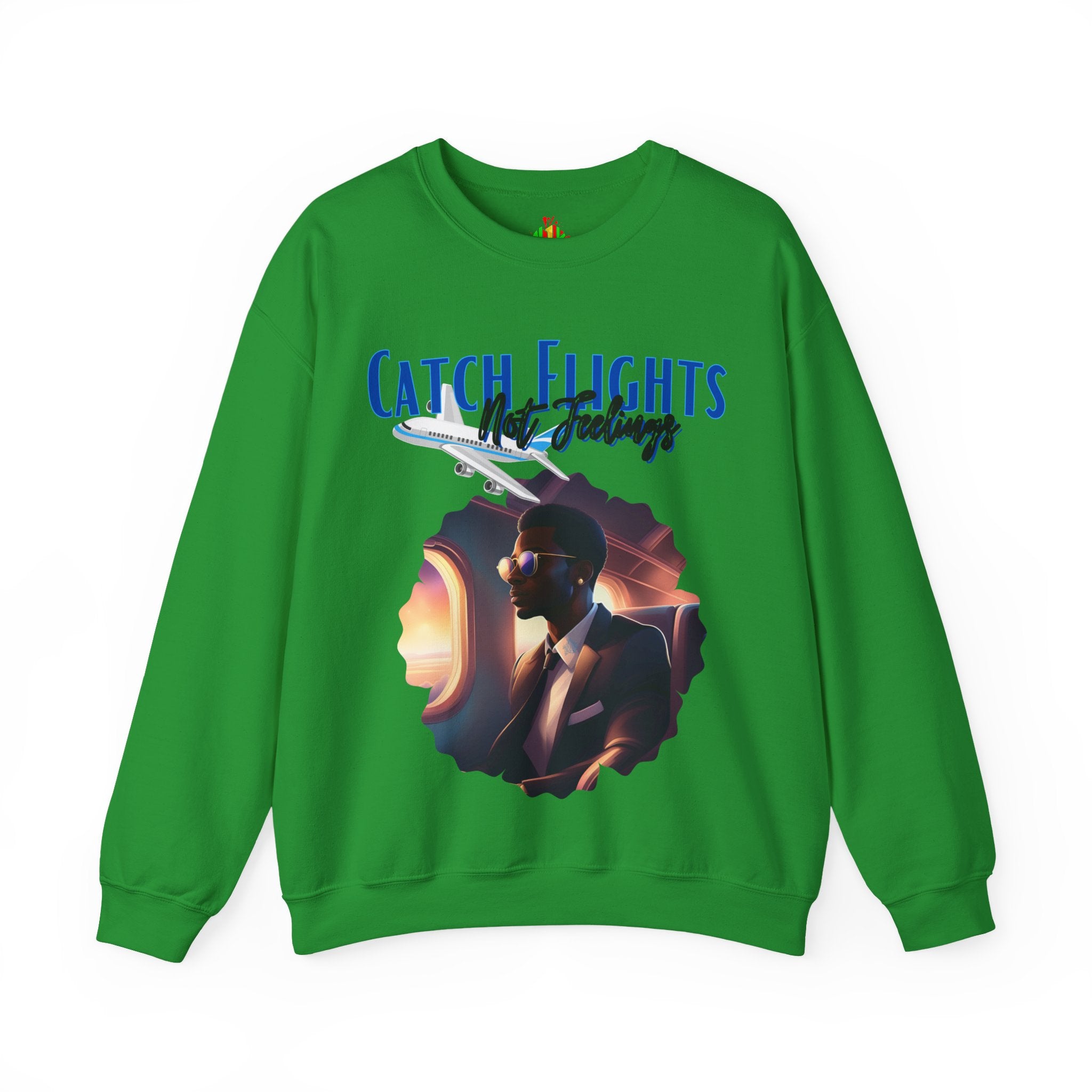 Catch flights not feelings Unisex Heavy Blend™ Crewneck Sweatshirt