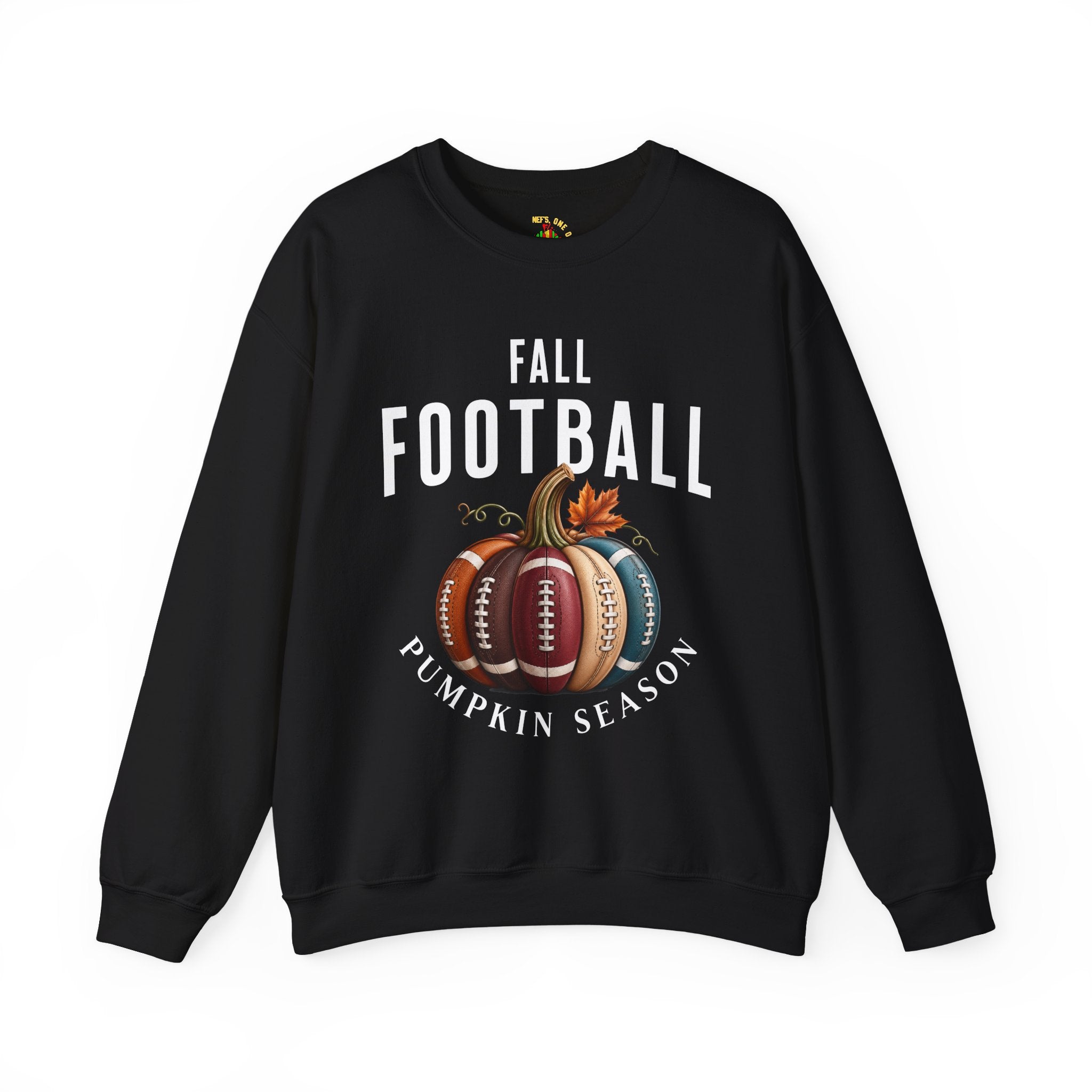 Fall Football Pumpkin Season Crewneck Sweatshirt