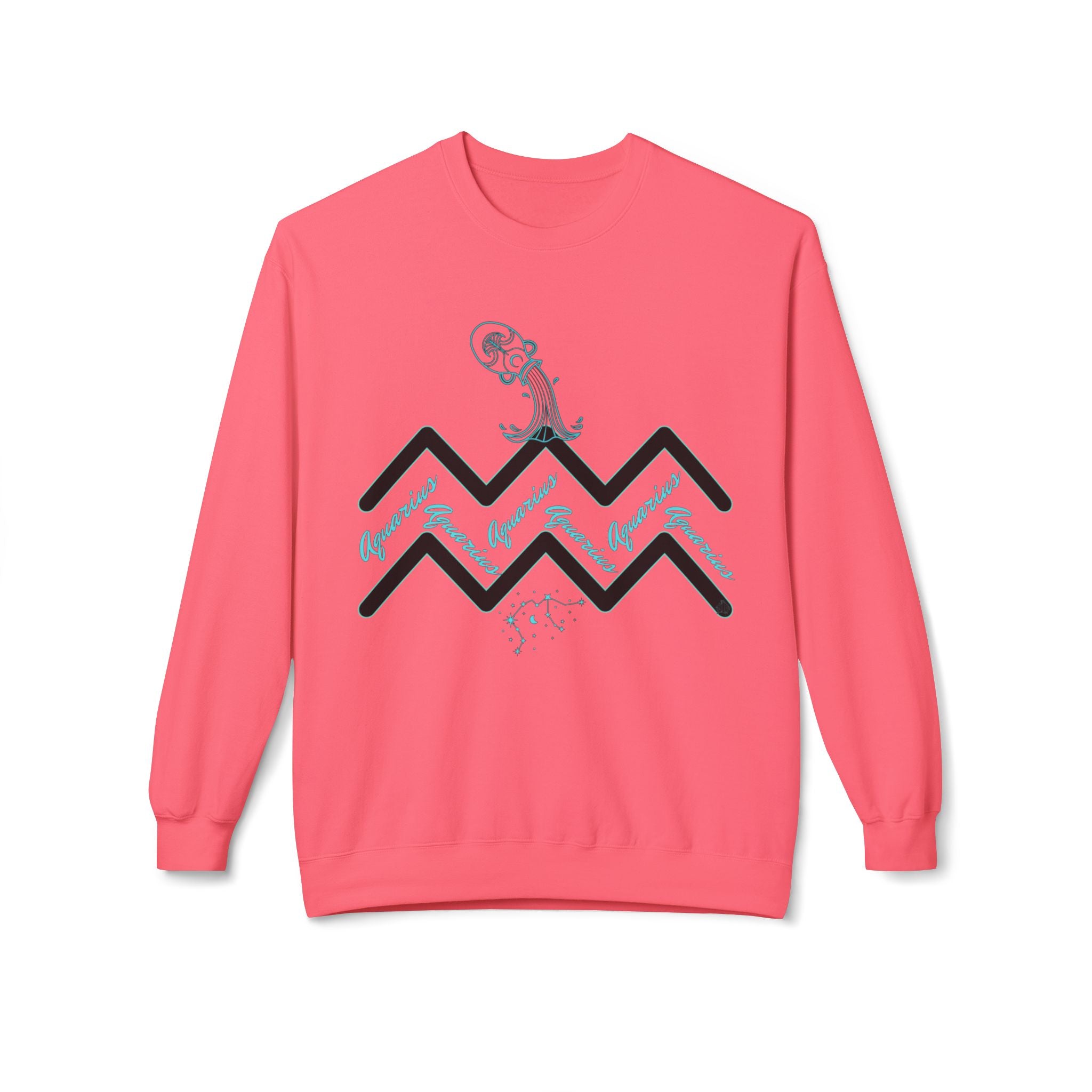 Aquarius Zodiac Sweatshirt — Water Wave Astrology Crewneck