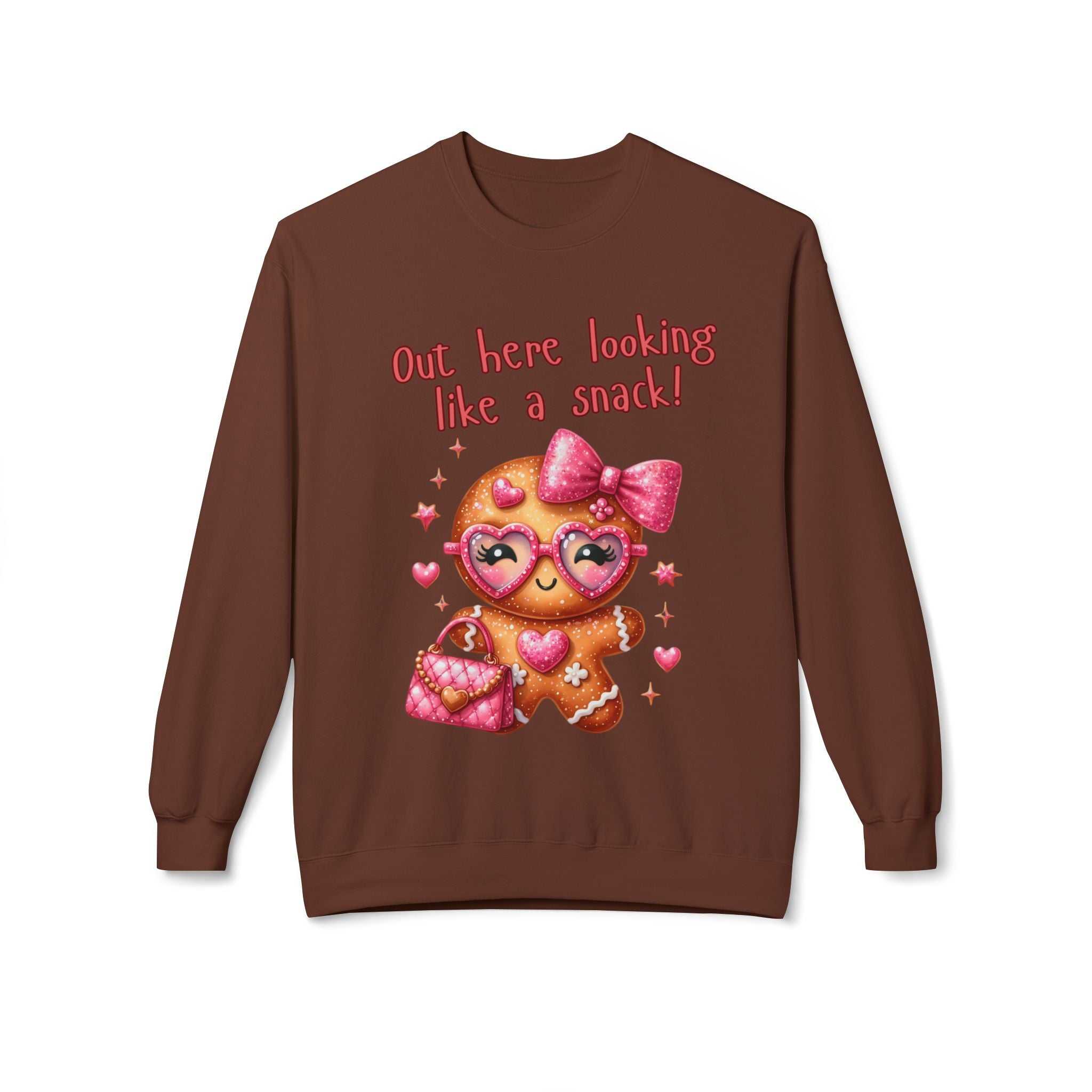 Gingerbread 'Out Here Looking Like a Snack' SweatshirtSweatshirtGingerbread sweatshirt