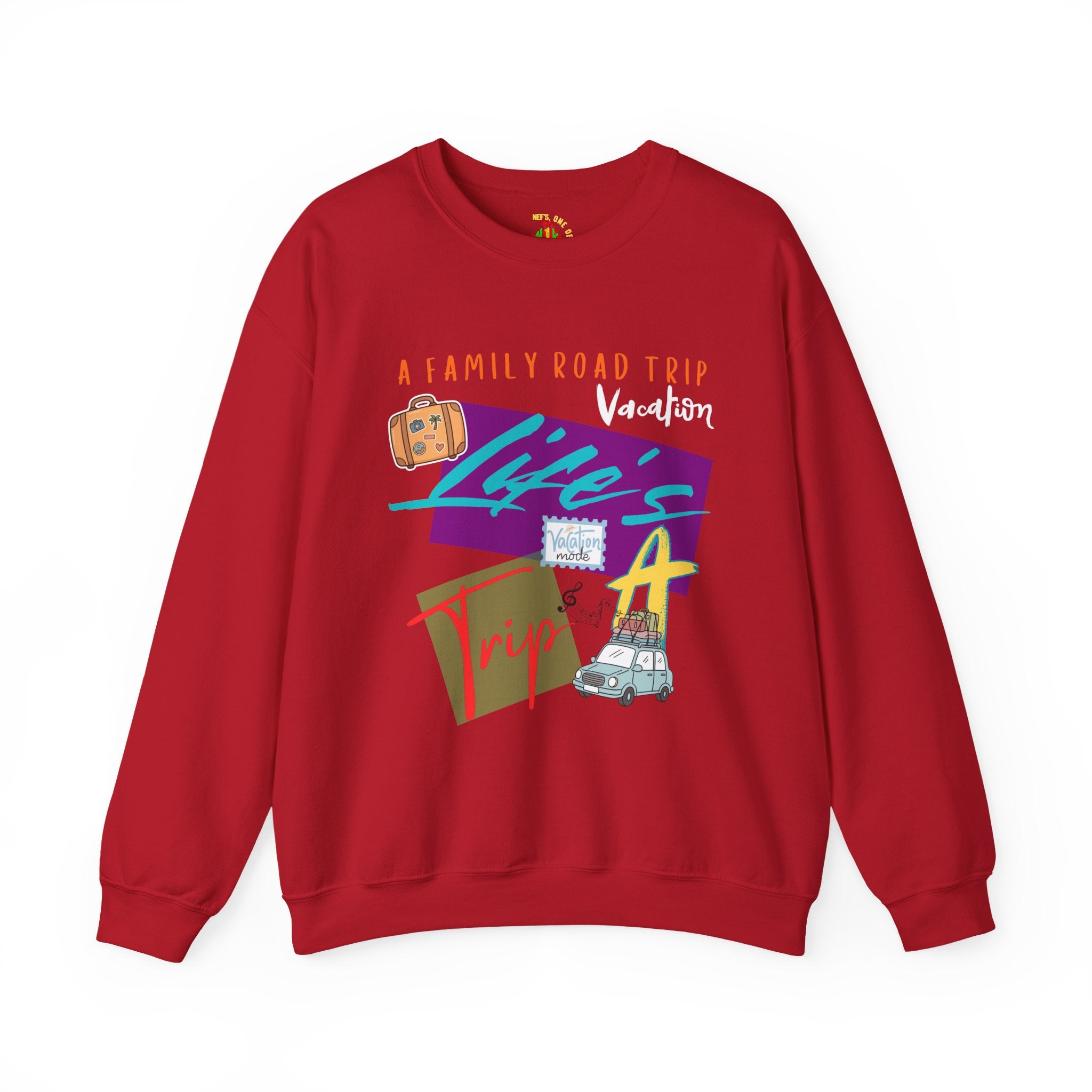 Road Trip T-Shirt — "Life's a Trip" Retro (Enter Family Name) on Back Travel Graphic