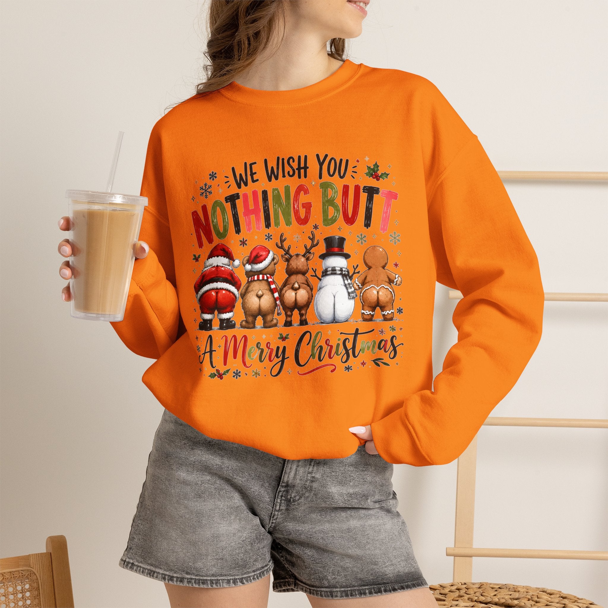 We Wish You Nothing But a Merry Christmas Crewneck Sweatshirt