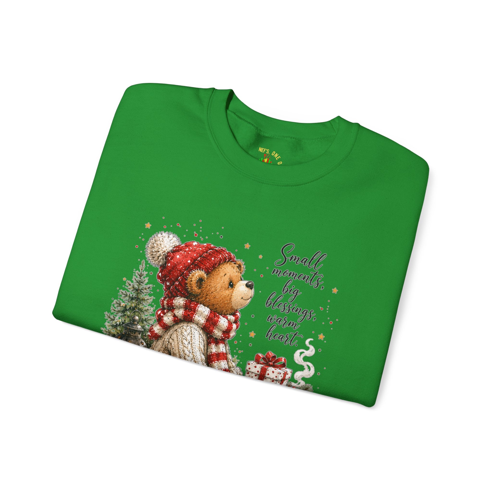 Christmas Bear Crewneck Sweatshirt – Cozy Holiday Teddy Bear Design