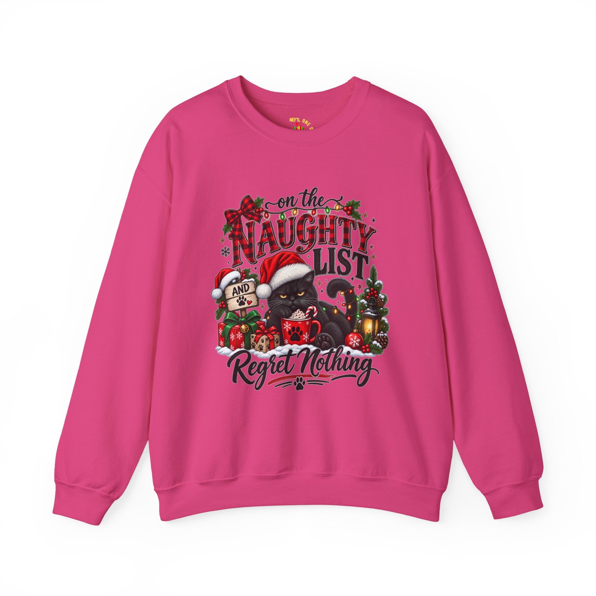 On the Naughty List Christmas Crewneck Sweatshirt