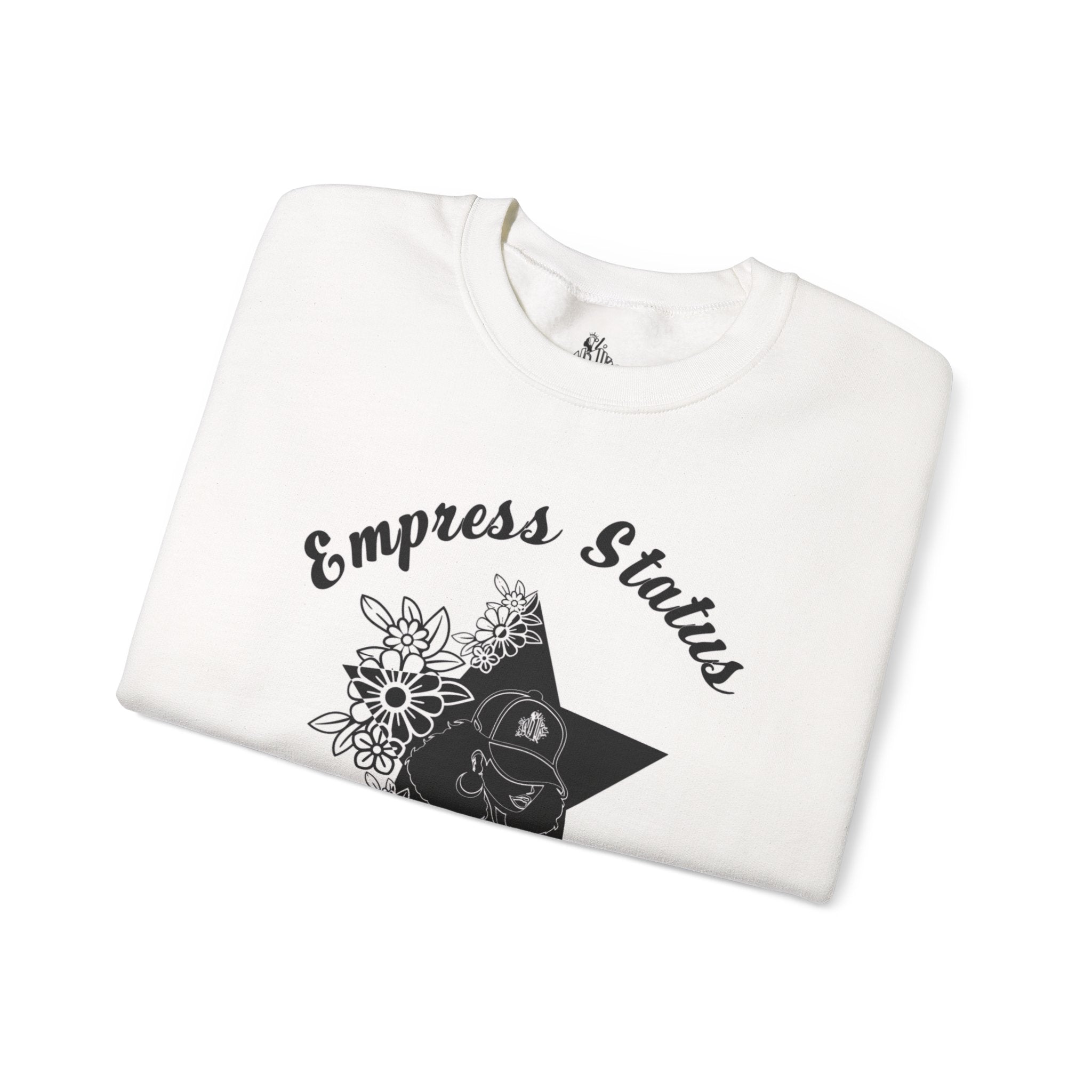 Empress Black Girl Floral Status Unisex Sweatshirt
