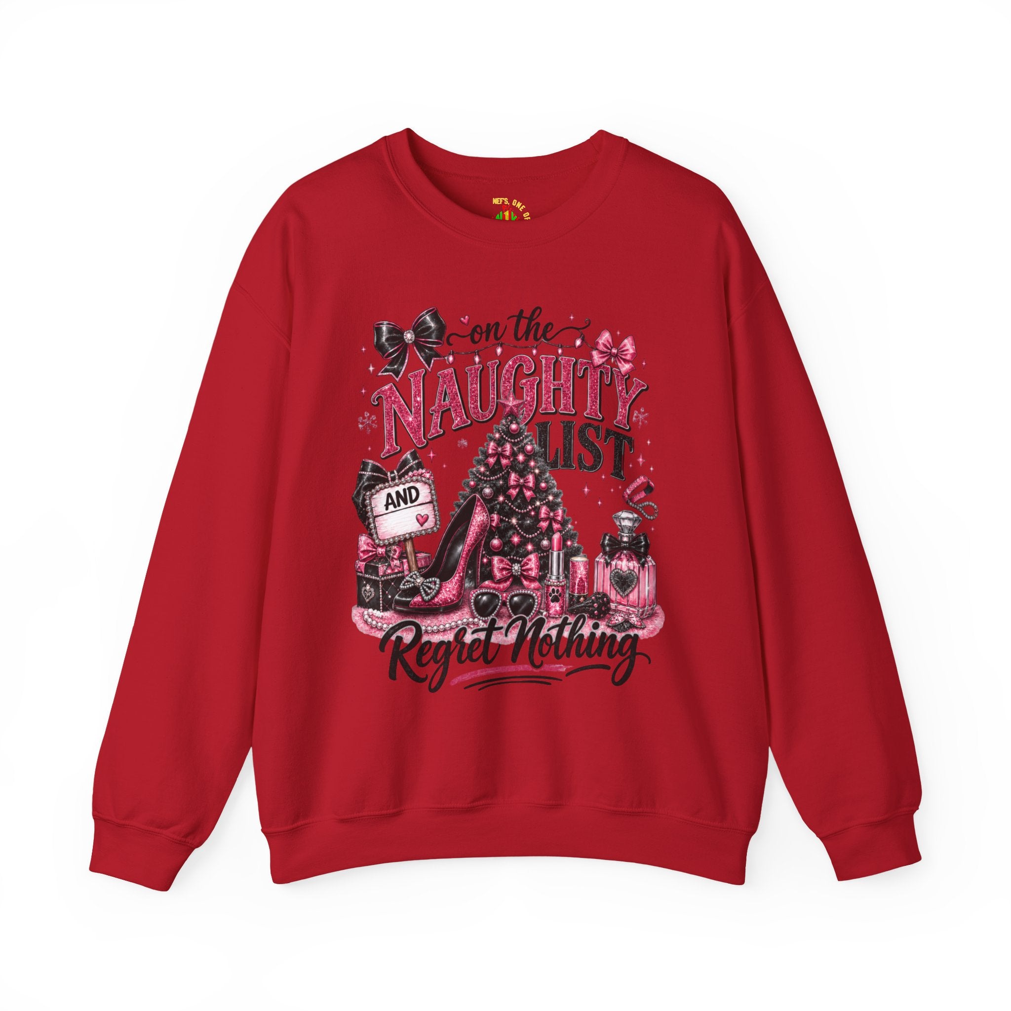 On the Naughty List Christmas Crewneck Sweatshirt