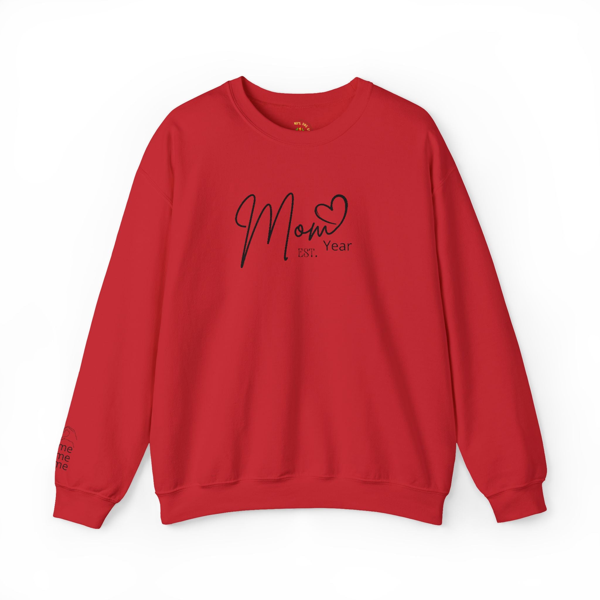 Mom Est. Year Embroidered Customizable Crewneck Sweatshirt