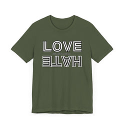 Love / Hate Short Unisex Sleeve Tea