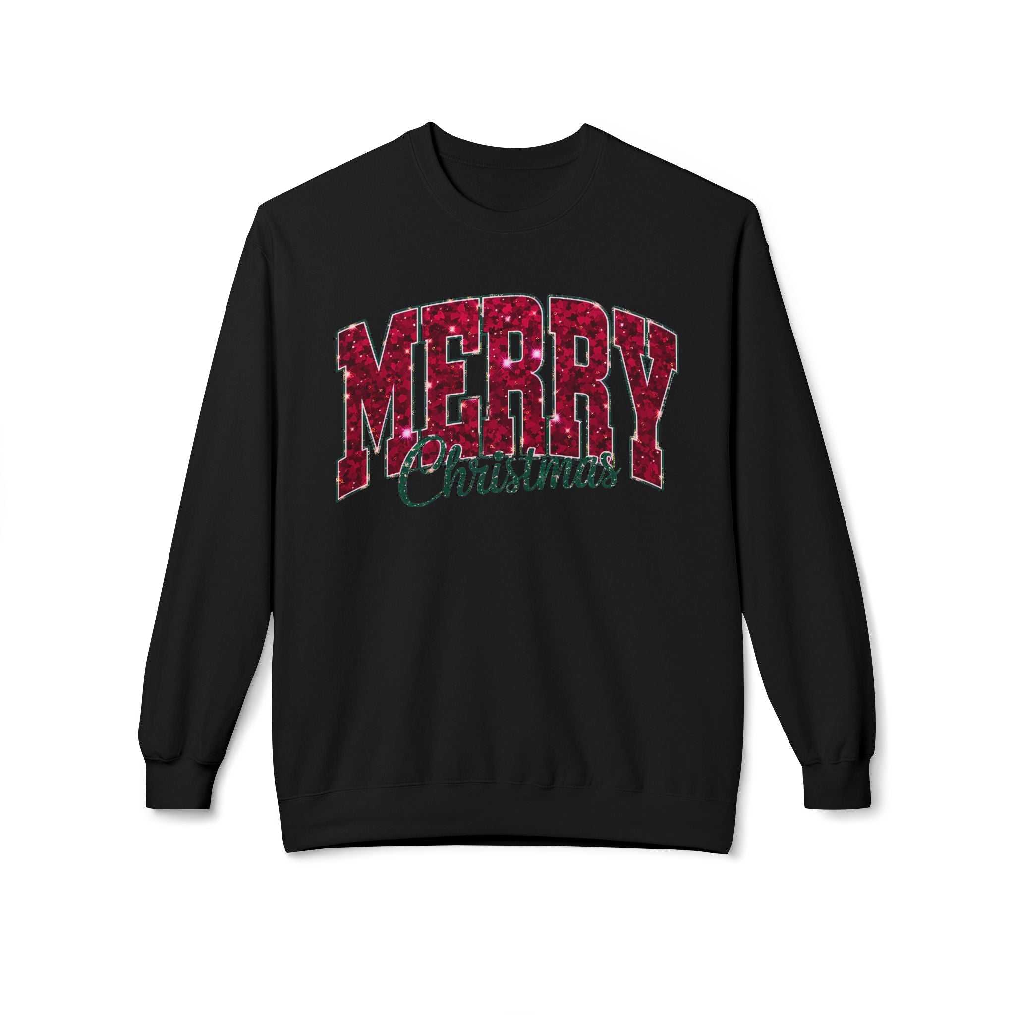 Merry Christmas Plaid Crewneck SweatshirtSweatshirtMerry Christmas Plaid