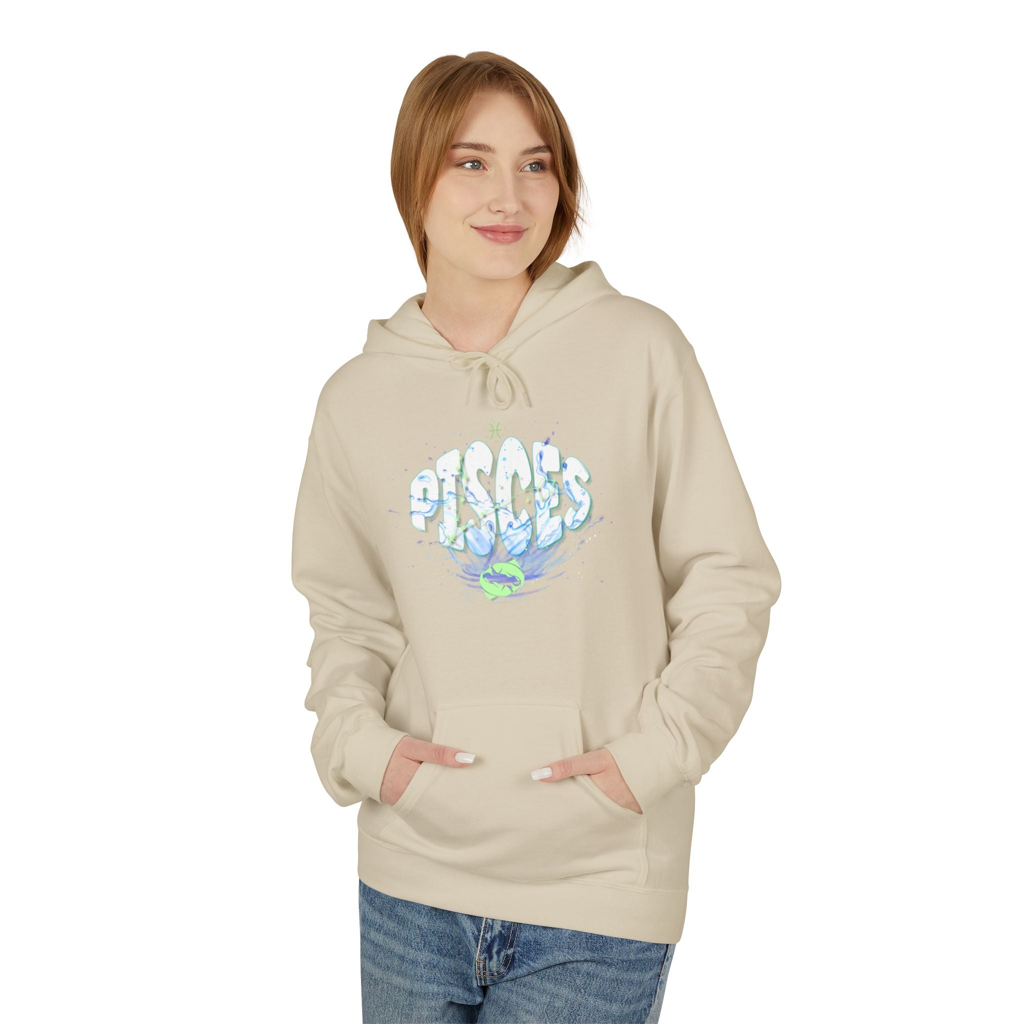 Pisces Zodiac Water Sign Hoodie — Astrological Star Sign Sweatshirt