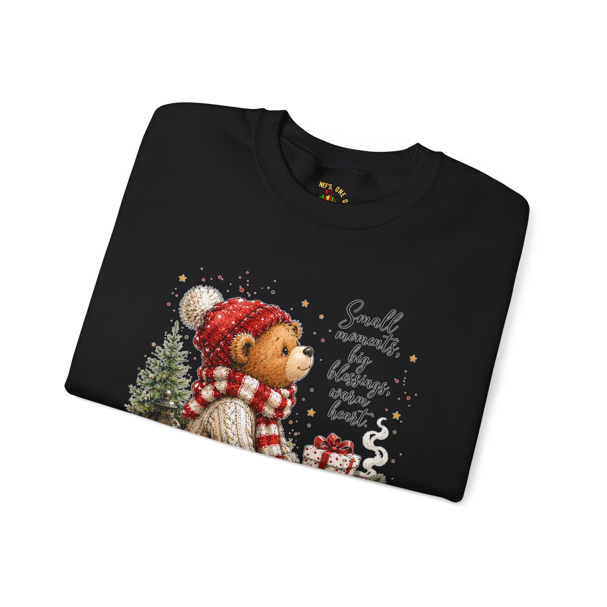 Christmas Bear Crewneck Sweatshirt – Cozy Holiday Teddy Bear Design