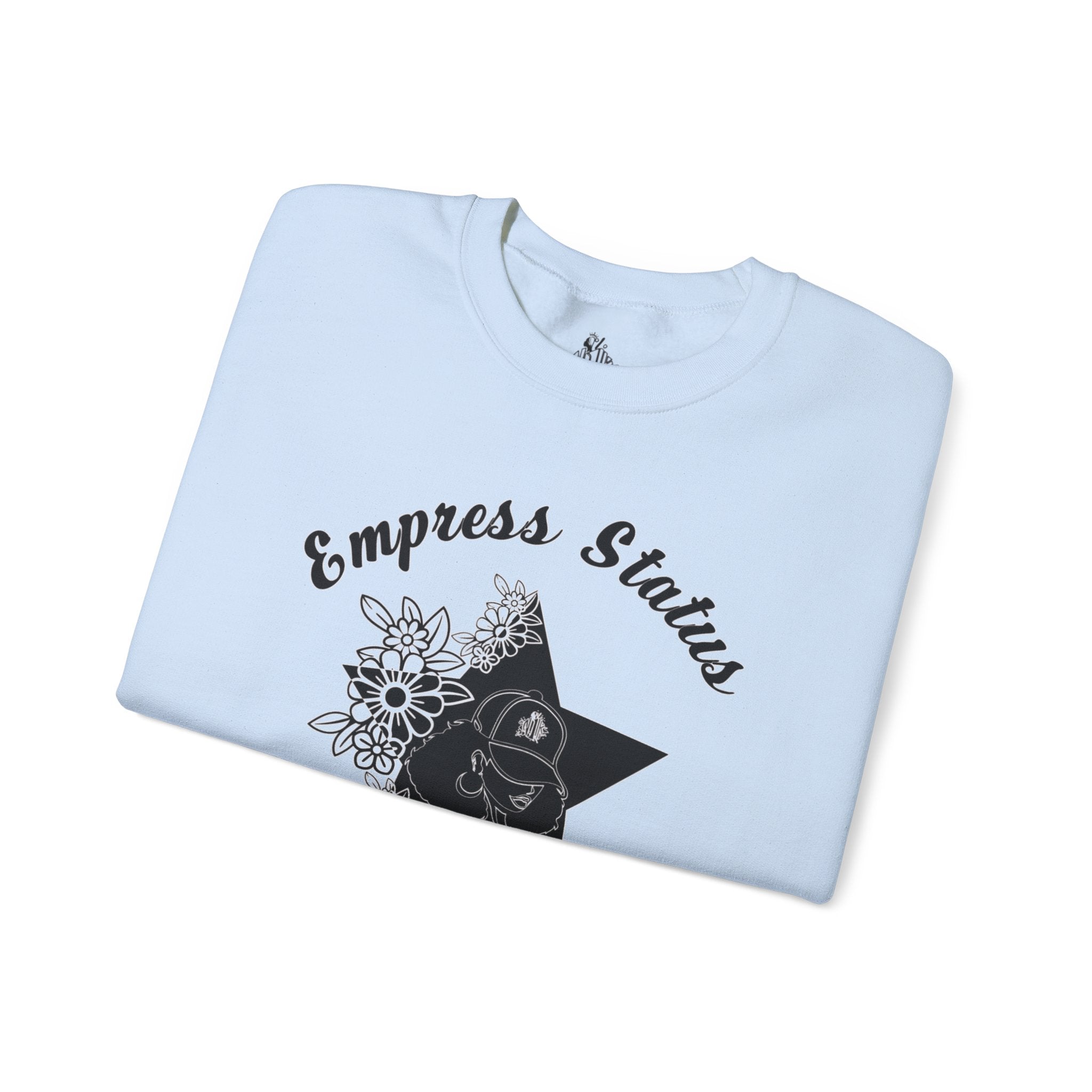 Empress Black Girl Floral Status Unisex Sweatshirt