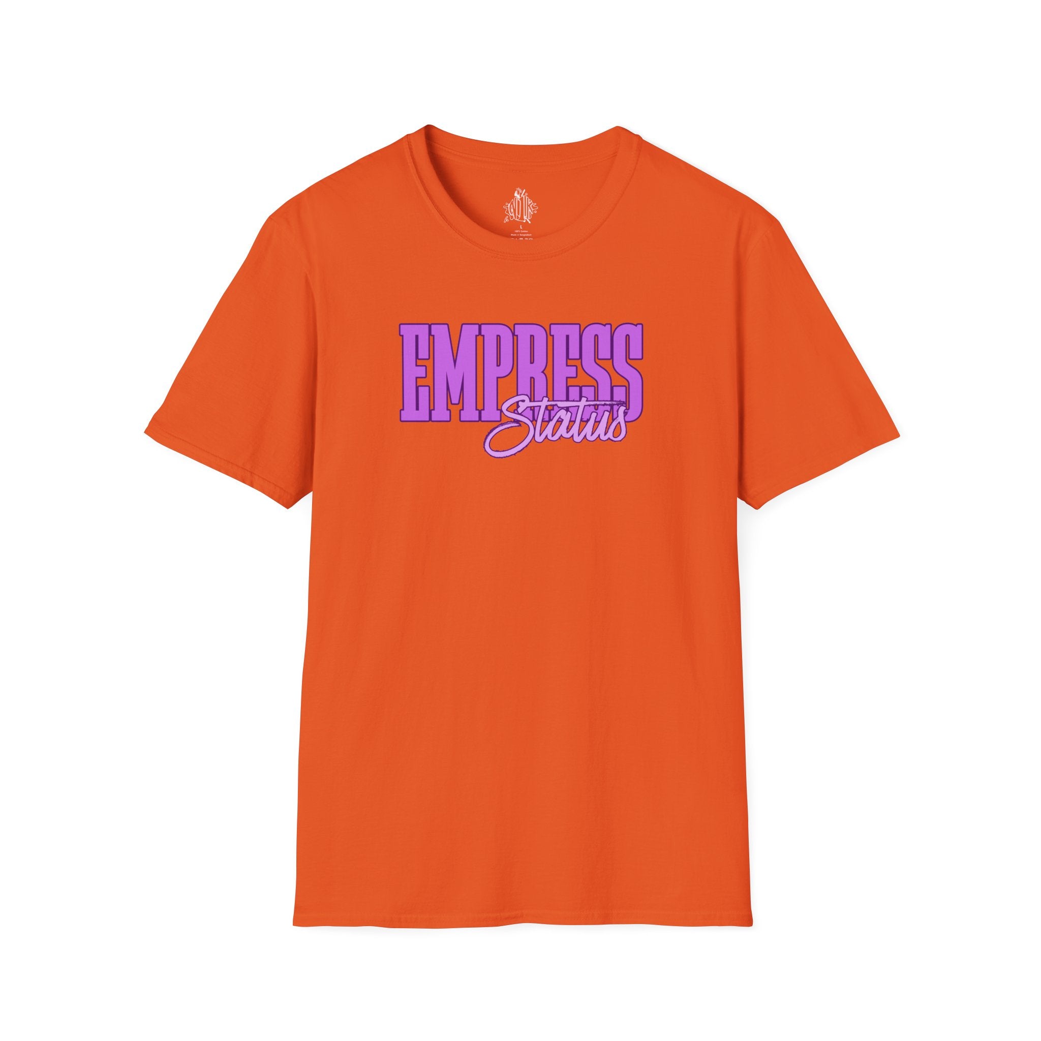 Bold Purple Print Empress Status T-shirt