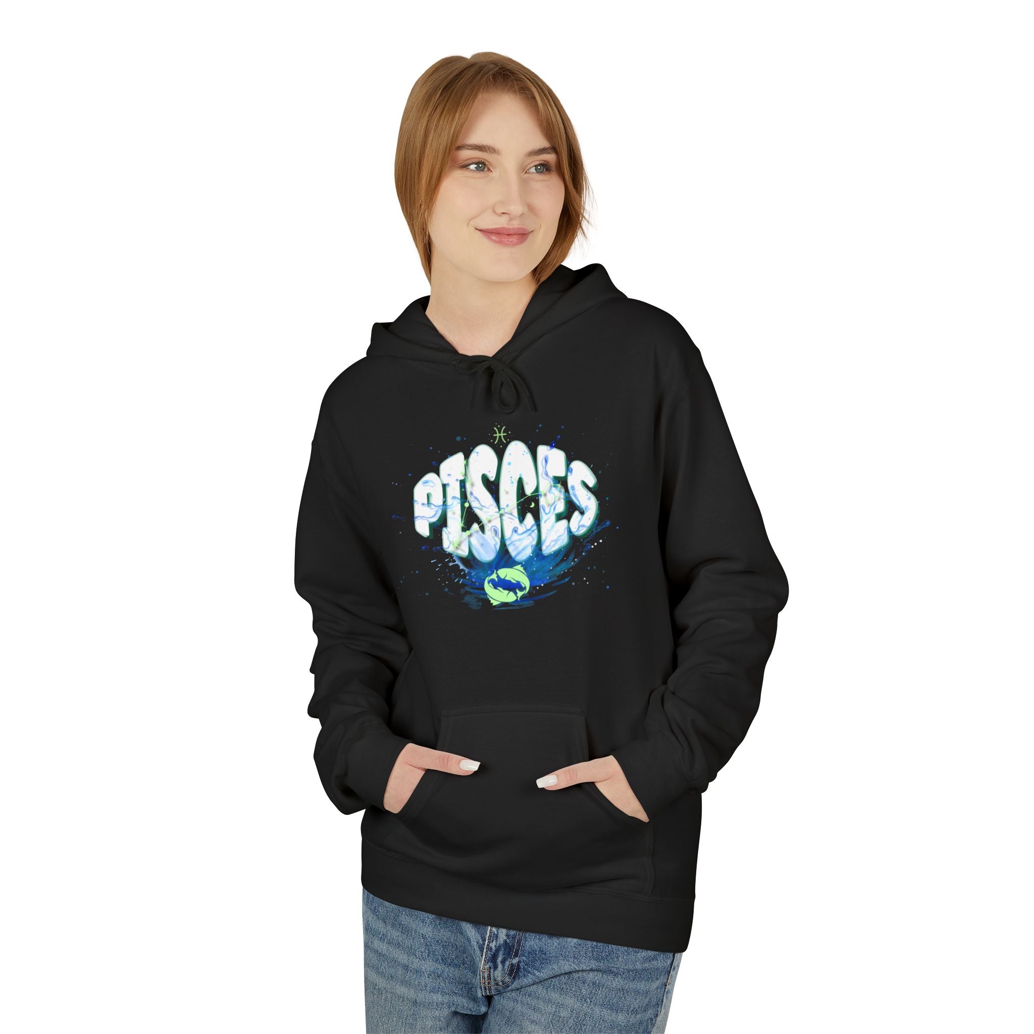 Pisces Zodiac Water Sign Hoodie — Astrological Star Sign Sweatshirt