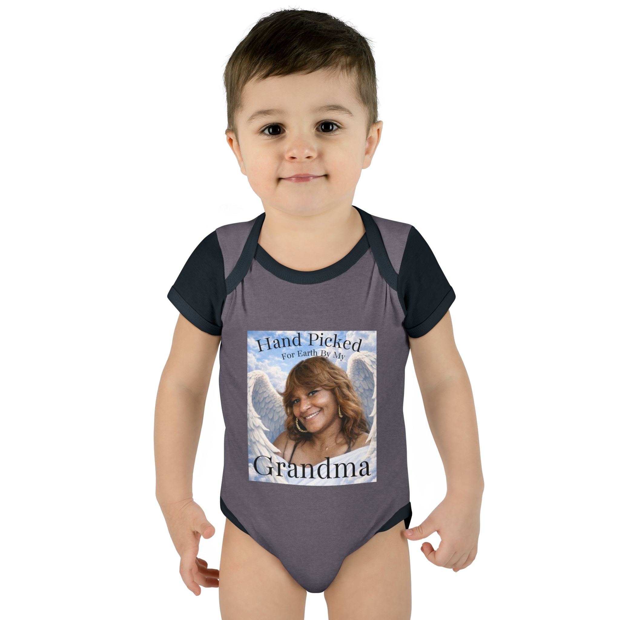 Body da neonato "Scelto per la Terra dalla mia nonna in Cielo" – Tutina commemorativa per neonato