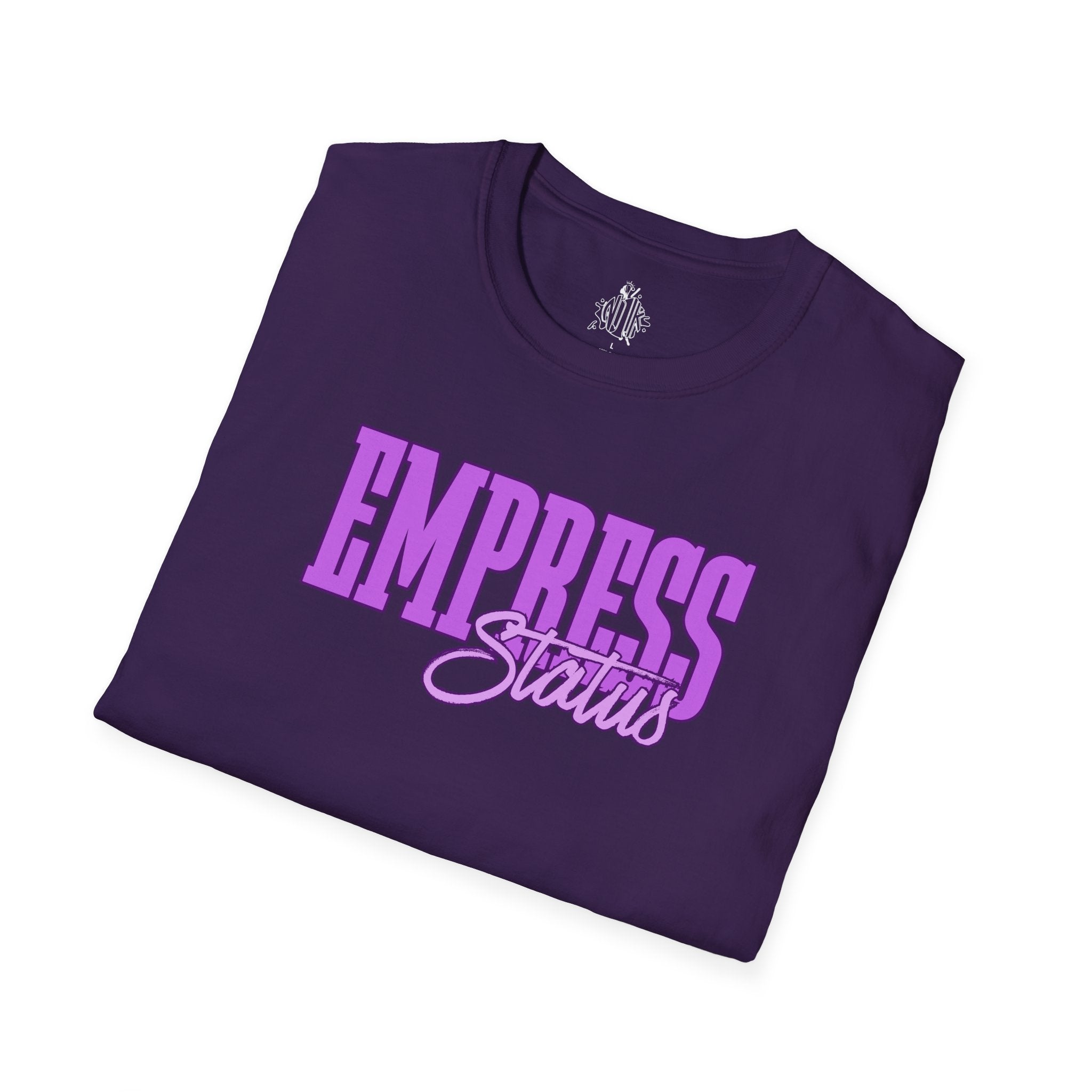 Bold Purple Print Empress Status T-shirt