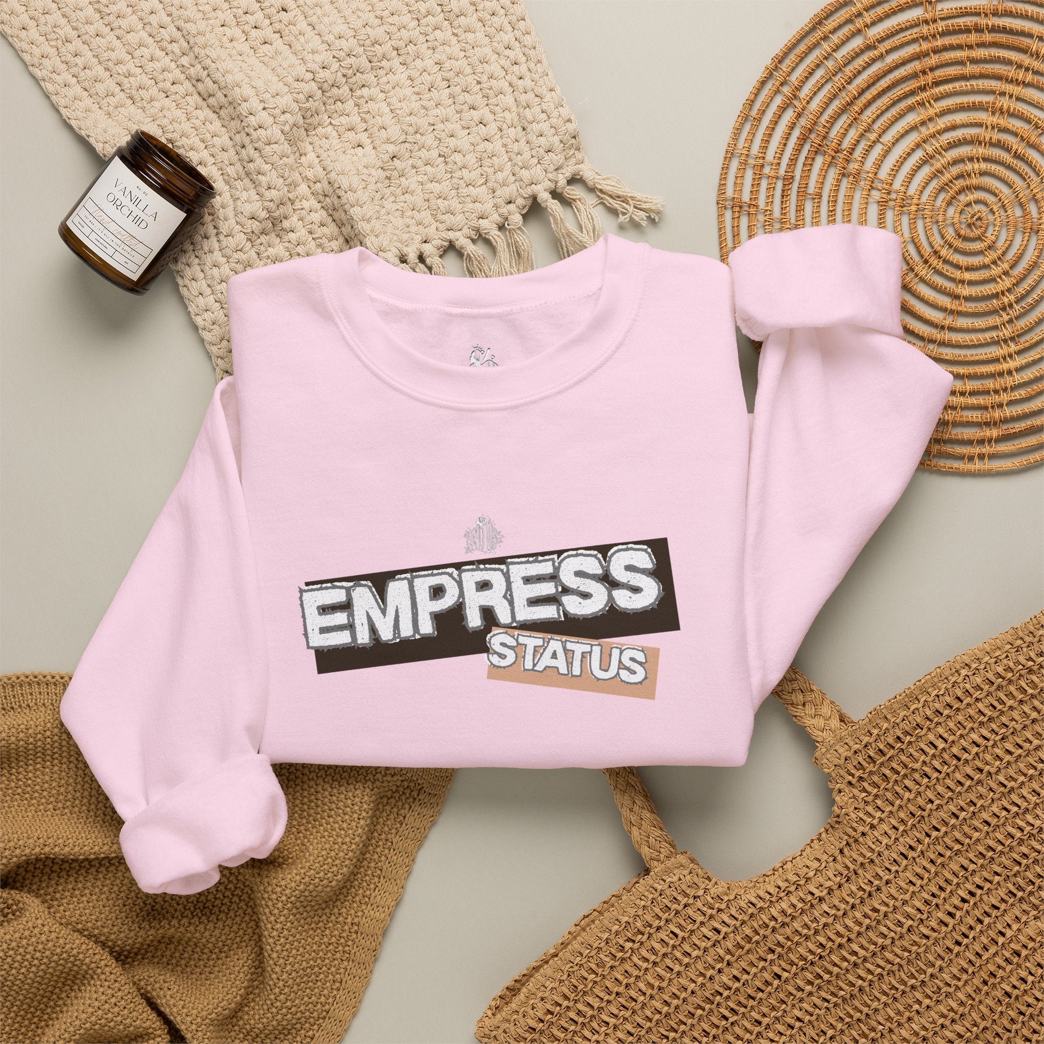 Empress Status Graphic Sweatshirt — Bold Feminine Statement Sweatshirt