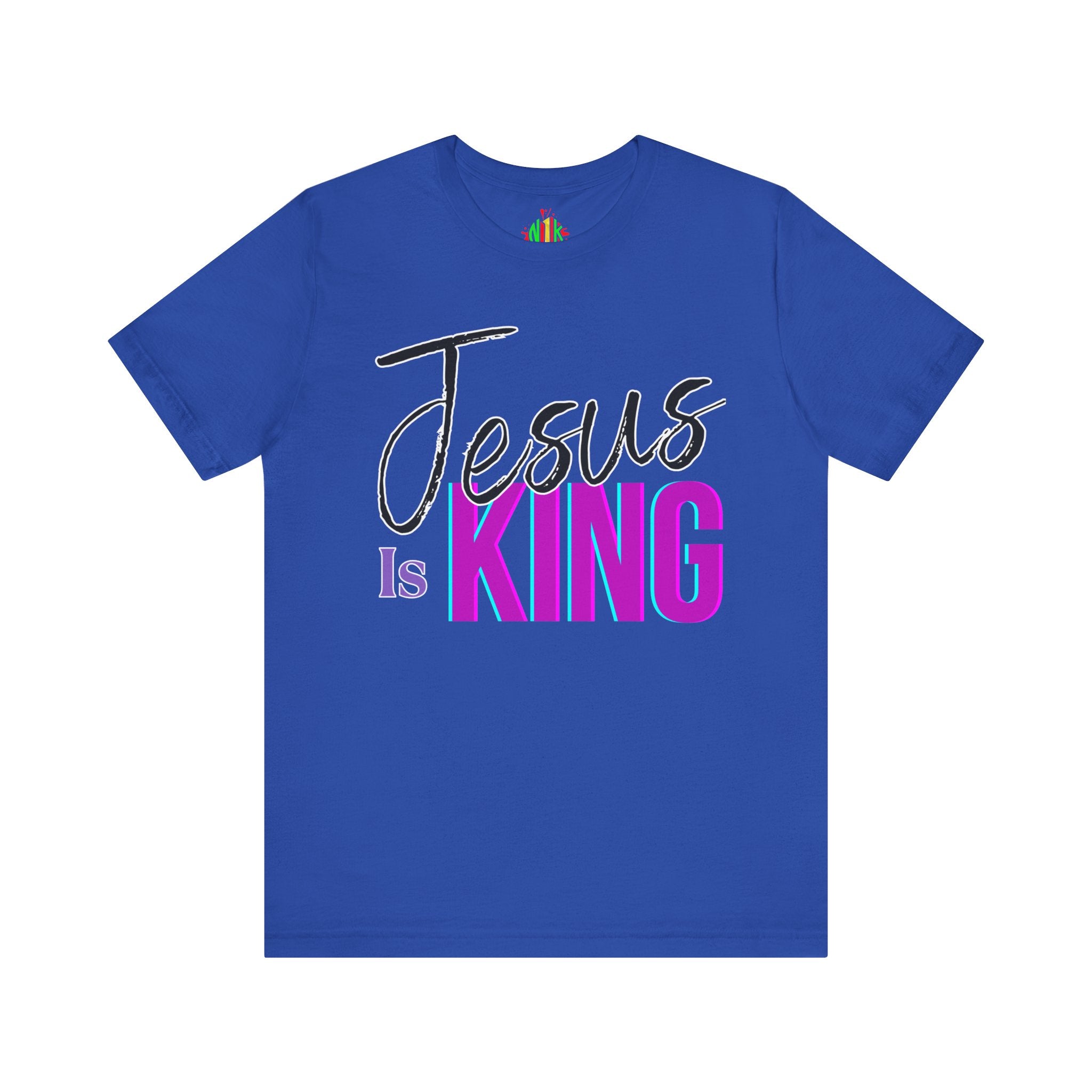Faith-Inspired Unisex Tee | Jesus Is King Graphic T-Shirt, Christian AT-ShirtJesus Is King