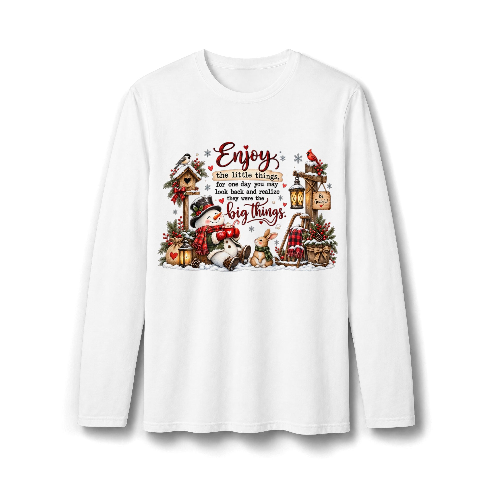 Enjoy the Little Things Christmas Long Sleeve T-Shirt