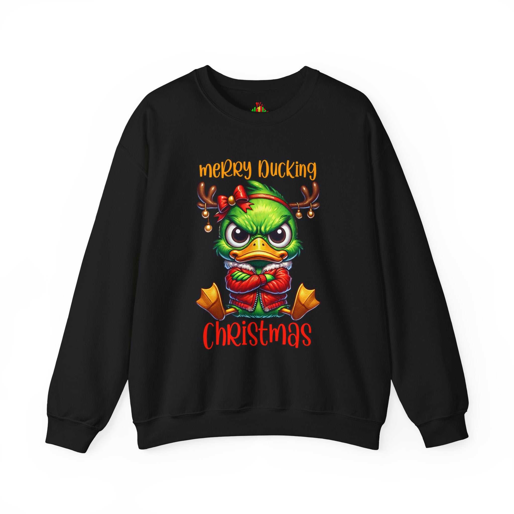 Merry Ducking Christmas Crewneck SweatshirtSweatshirtMerry Ducking Christmas Sweatshirt