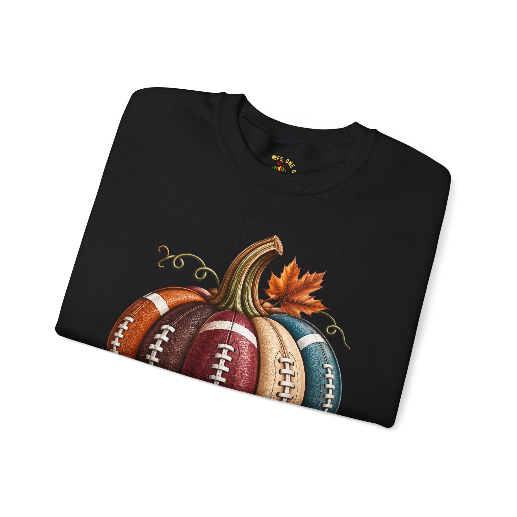 Fall Football Pumpkin Crewneck Sweatshirt