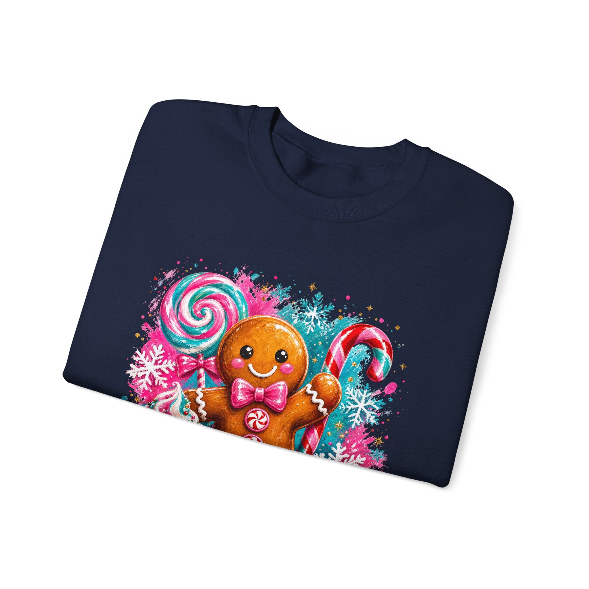 Christmas Gingerbread & Reindeer Crewneck Sweatshirt